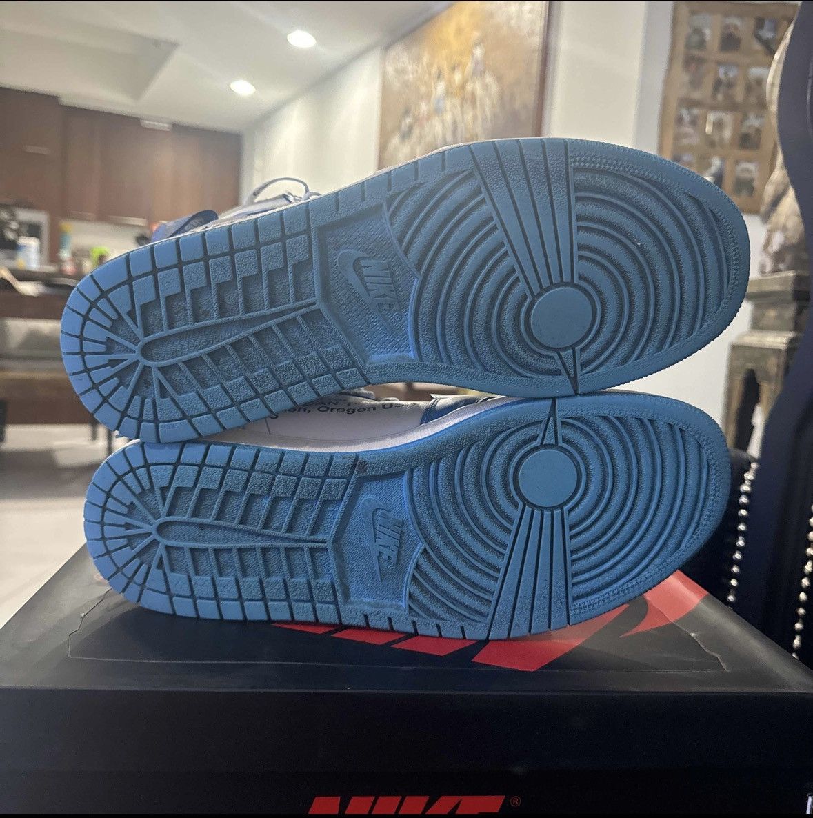 Jordan Brand × Off-White Jordan 1 Off-White UNC Size 12 Size US 12 / EU 45 - 5 Thumbnail