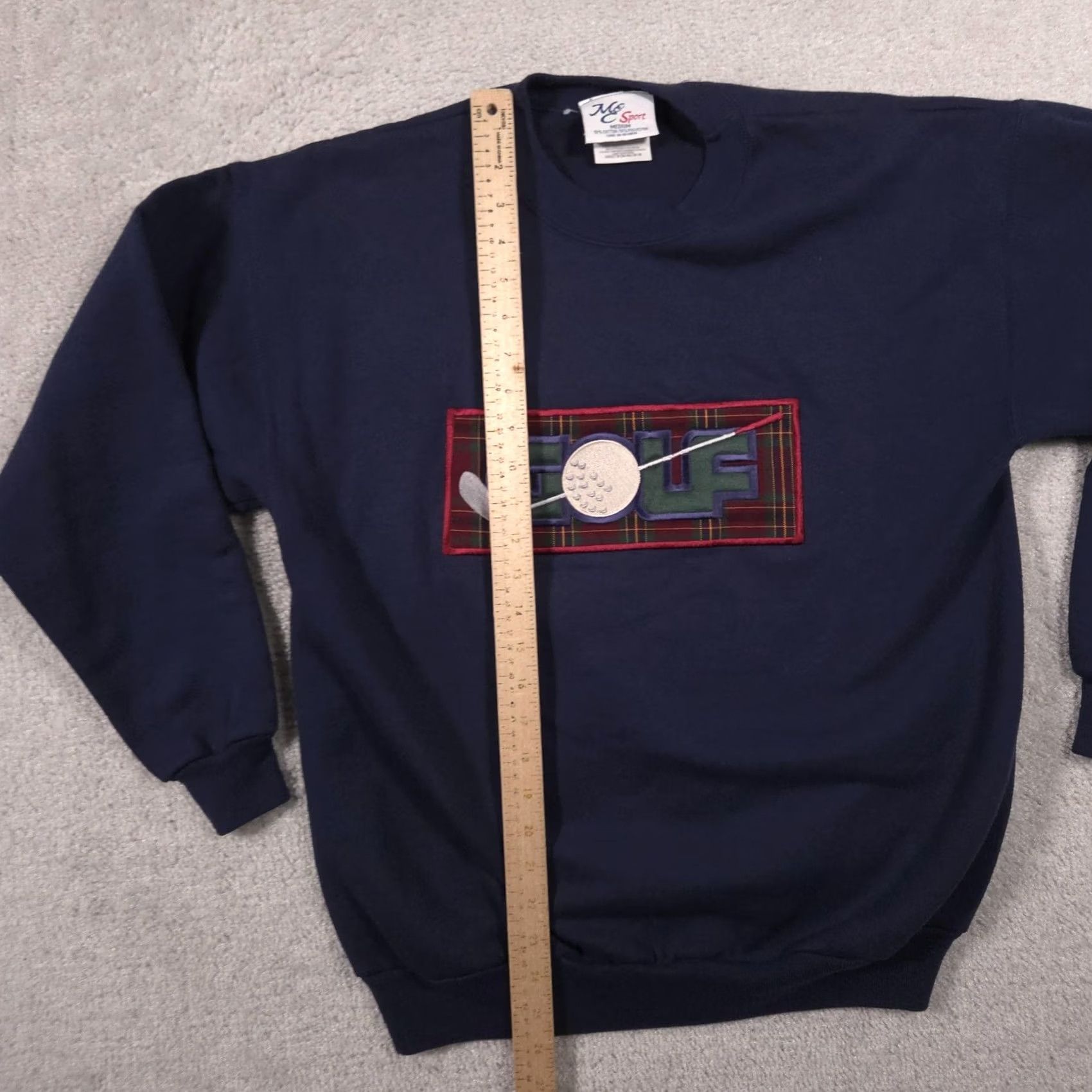 Vintage VINTAGE Mc Sport Sweatshirt Mens M Blue Golf Graphic Crewneck Fleece 90s Size US M / EU 48-50 / 2 - 7 Thumbnail