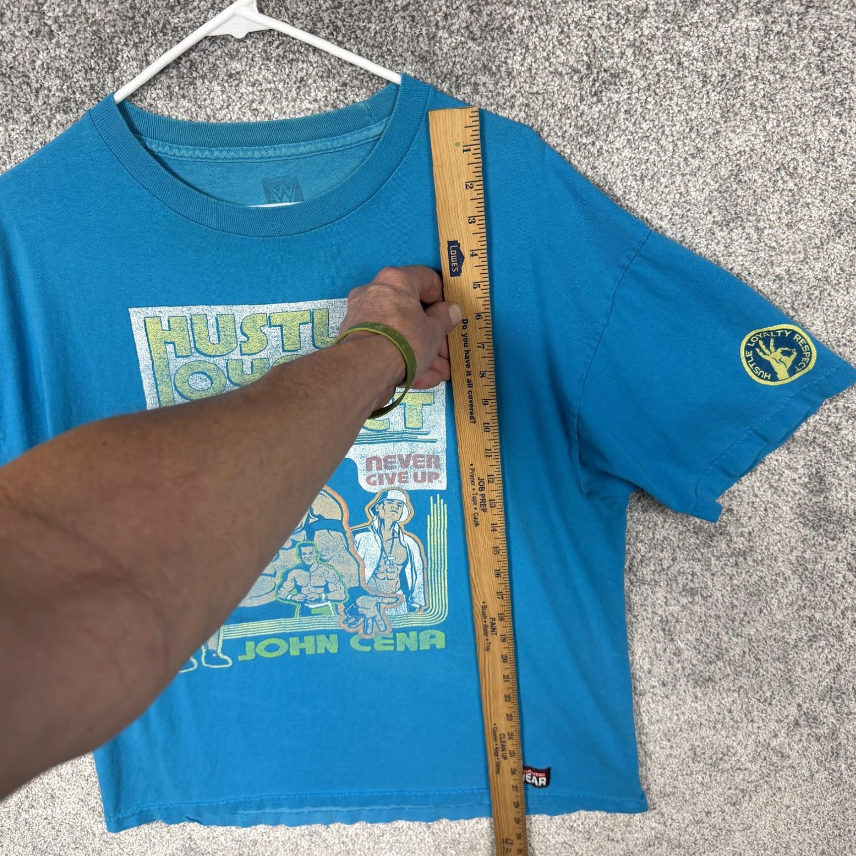 Vintage VINTAGE WWE John Cena T-Shirt Men XL Blue Hustle Loyalty Respect Wrestling Shirt Mens XL Blue Size US XL / EU 56 / 4 - 2 Thumbnail