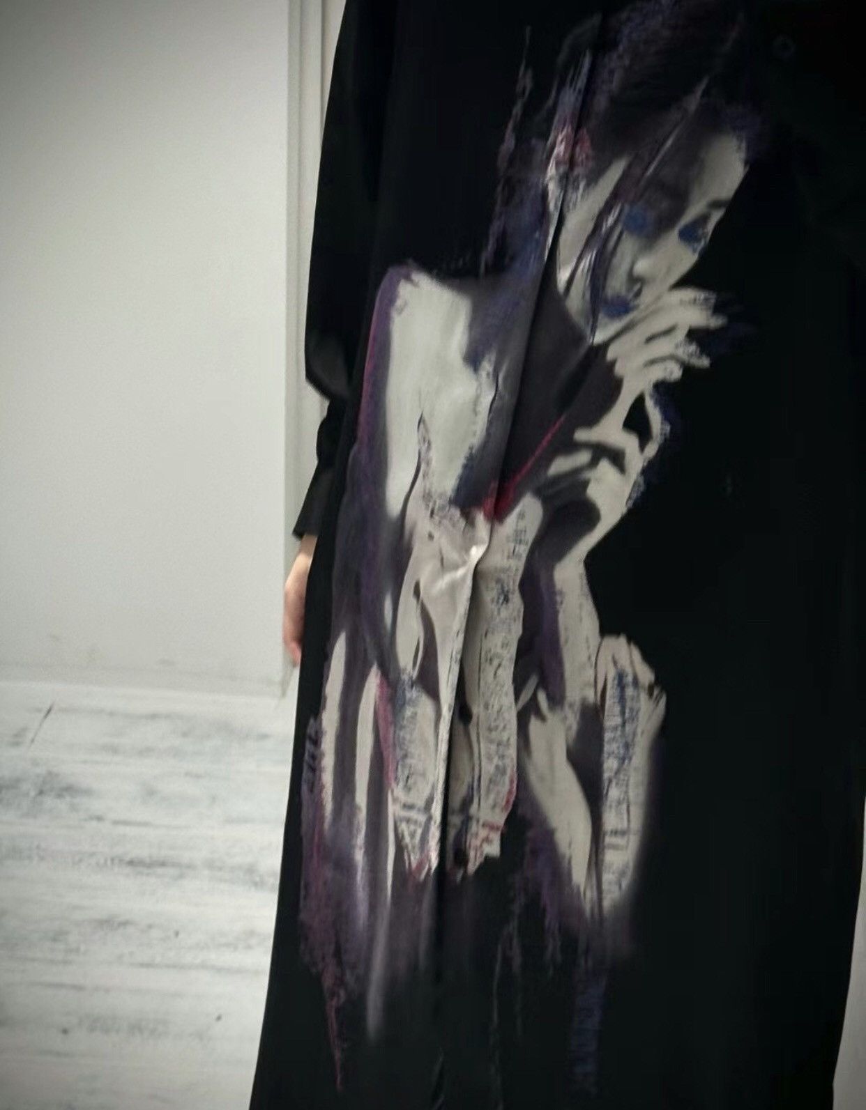 Yohji Yamamoto Yohjiyamamoto Yamamoto Yohji Fan Bingbing silk shirt 2412- Size M / US 6-8 / IT 42-44 - 4 Thumbnail