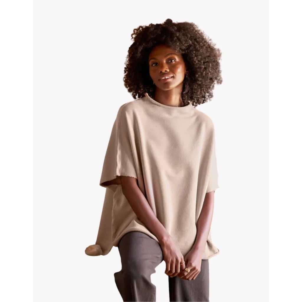 Frank & Eileen Frank & Eileen Audrey Funnel Neck Capelet Biscotti Size ONE SIZE - 1 Thumbnail