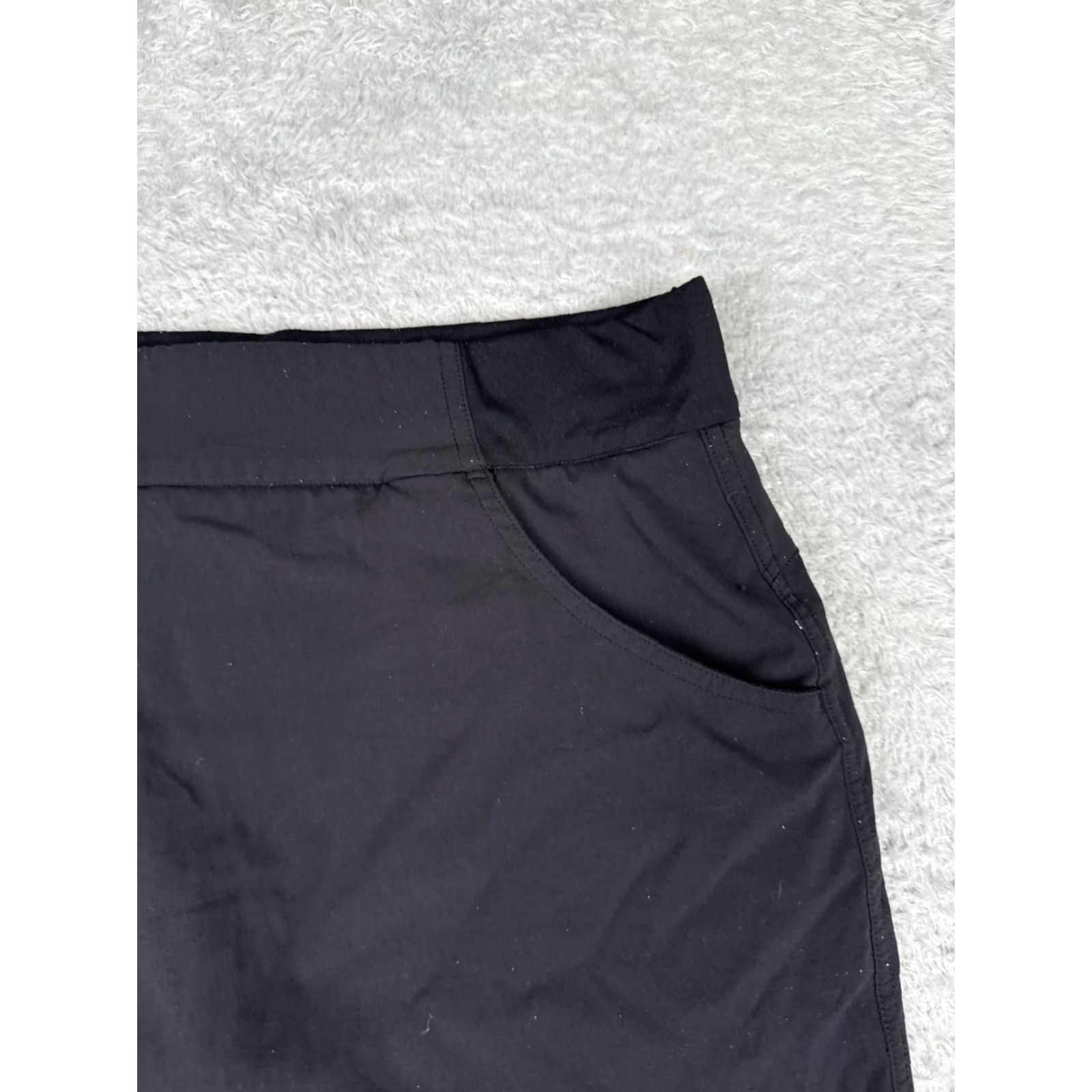 Vintage Columbia Shorts Women Medium Black Nylon Shell Omni-Shield Hike Camp Skort Skirt Pockets Breathable Size 32" / US 10 / IT 46 - 5 Thumbnail
