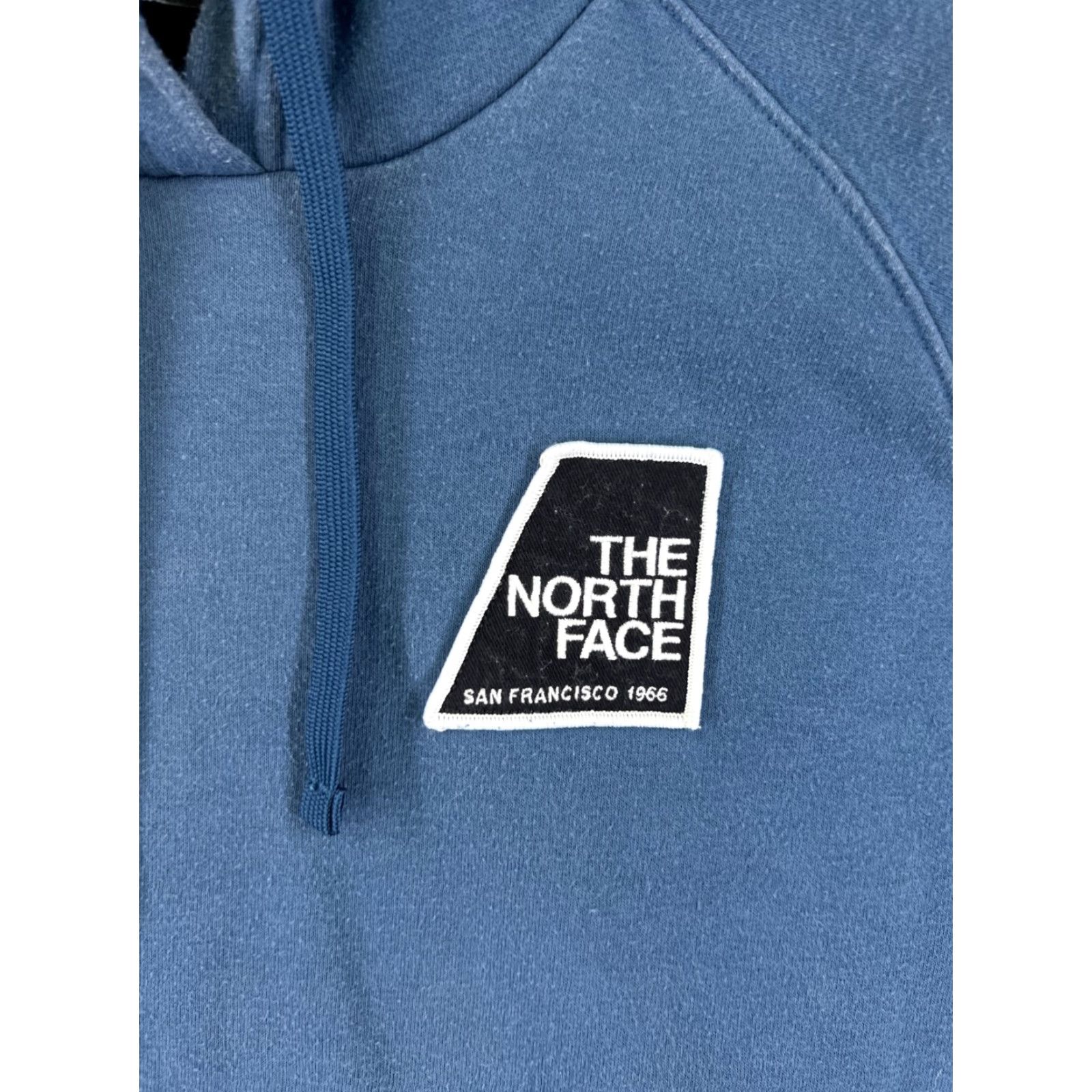 The North Face The North Face Hoodie Womens Small Blue Pullover Logo Sweater Cotton Blend Size S / US 4 / IT 40 - 6 Thumbnail