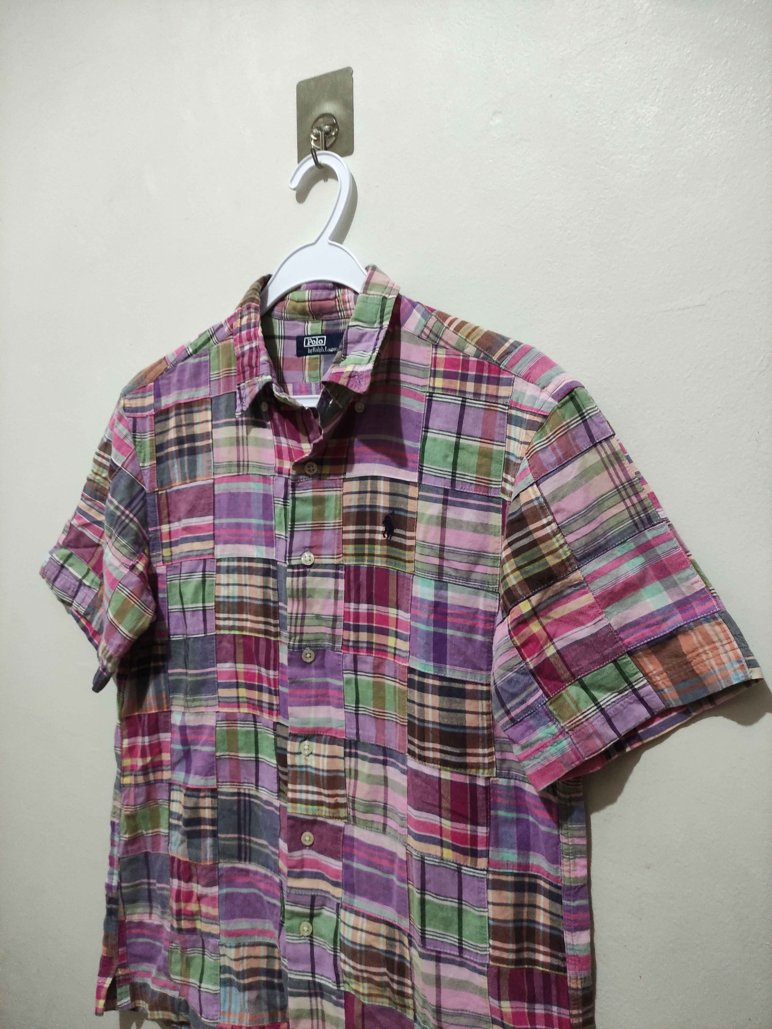 Polo Ralph Lauren Vintage 90s Polo Ralph Lauren Blaire Patchwork Shirt Size US M / EU 48-50 / 2 - 10 Thumbnail