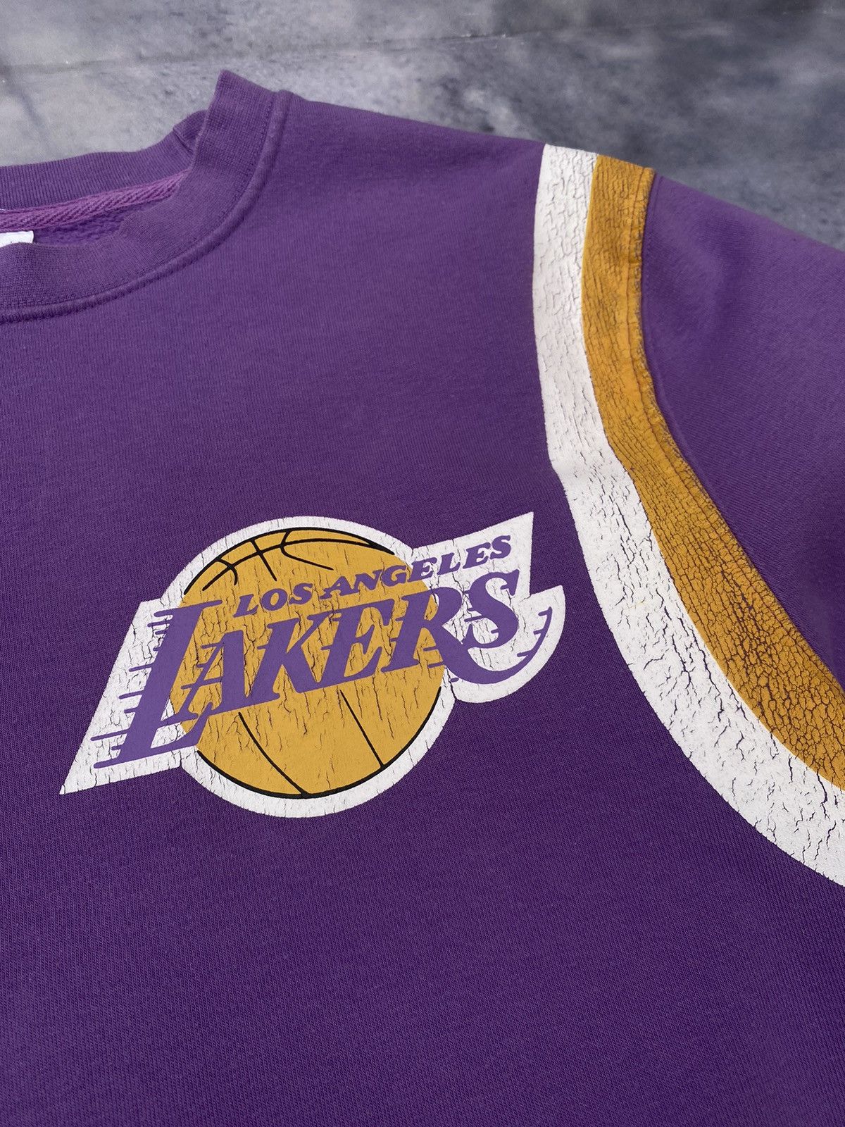NBA MITCHELL & NESS NBA WARM UP PASTEL LA LAKERS SWEATSHIRT Size US S / EU 44-46 / 1 - 8 Thumbnail