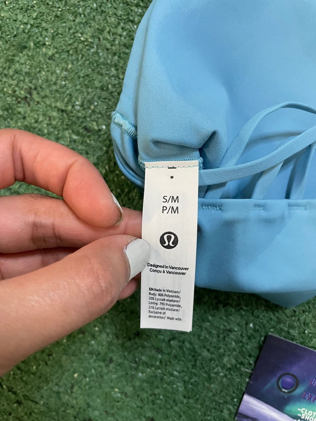 Lululemon Lululemon FlexyFlex strappy yoga bra light blue Size US M / EU 48-50 / 2 - 3 Thumbnail