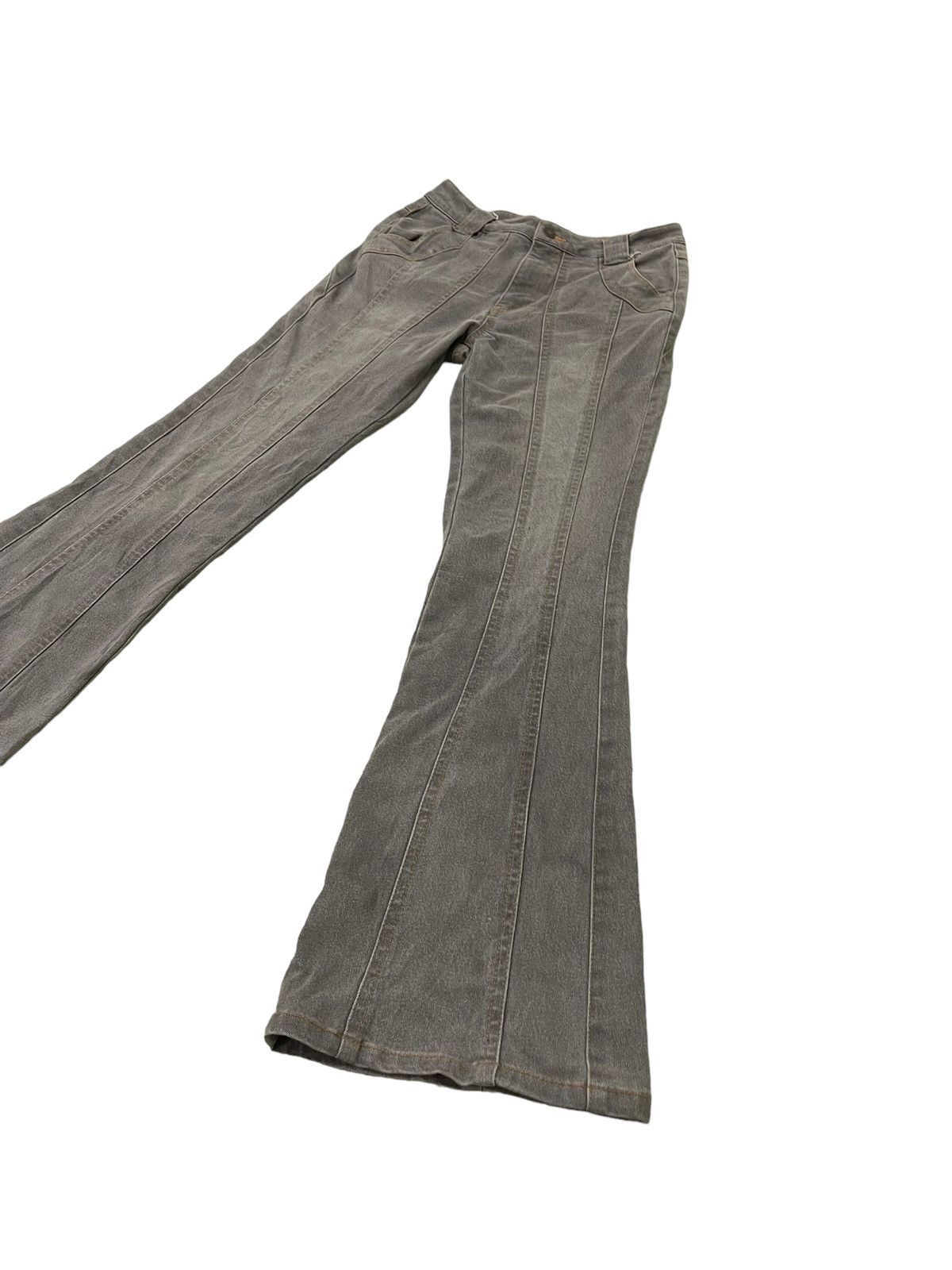 Japanese Brand Flare Jeans Full Hearts Stretch Skinny Boot Cut 8🟦1 Size US 28 / EU 44 - 3 Thumbnail