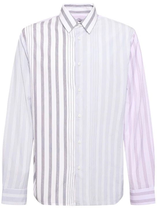 JW Anderson o1lsvrm0425 Striped Cotton Poplin Shirt in Multicolor Size US M / EU 48-50 / 2 - 1 Thumbnail