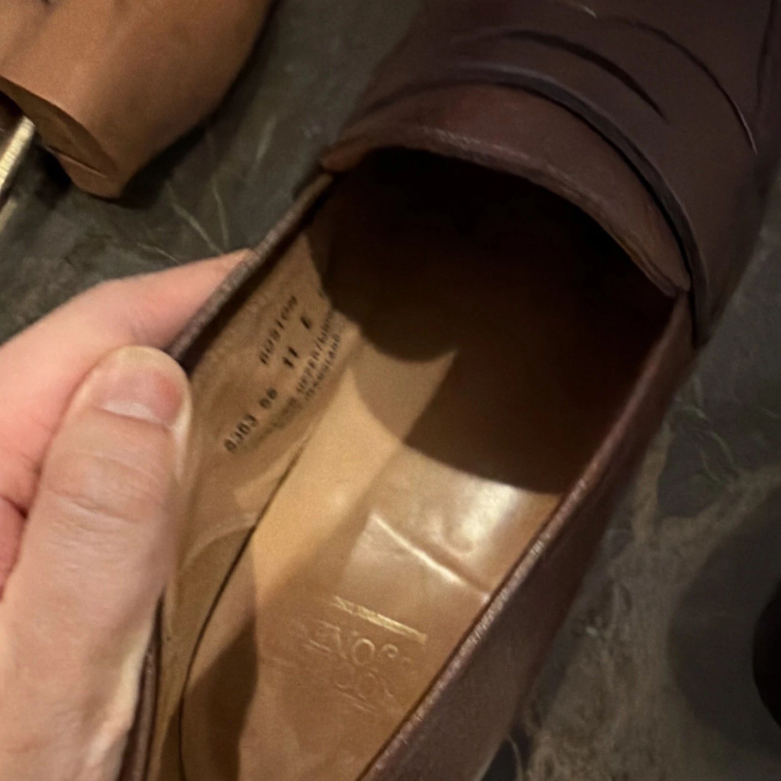Crockett & Jones Crockett & Jones Brown Leather Penny Loafers UK 11E / US 12 Size US 12 / EU 45 - 3 Thumbnail