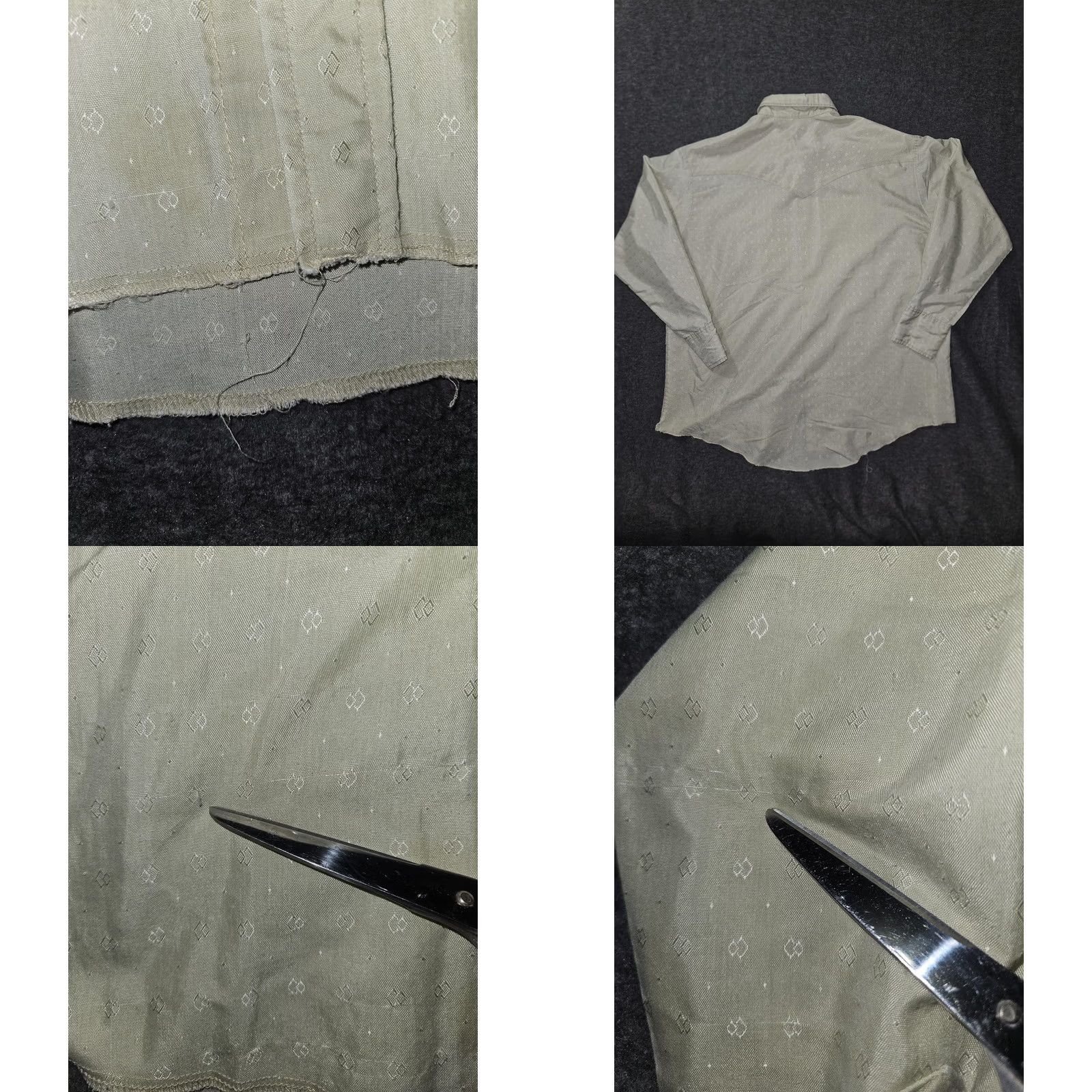 Express VINTAGE Express Riders Shirt Mens XL Sandstone Geometric Western Pearl Snap USA Size US XL / EU 56 / 4 - 8 Thumbnail
