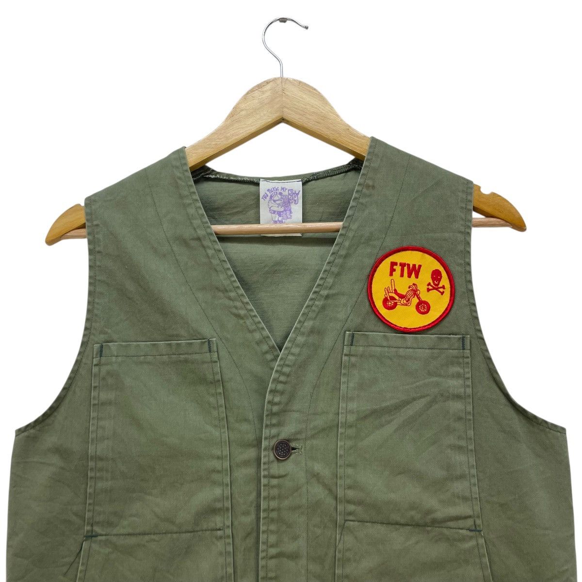 Buzz Rickson's 💥Vintage Real Stich Be Good Vest Jacket Made In Japan Size US M / EU 48-50 / 2 - 3 Thumbnail