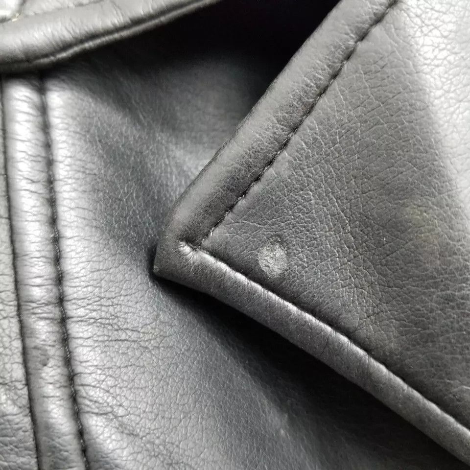 Other Highway Jacket Womens Medium Black Snap Pockets Faux Leather Size M / US 6-8 / IT 42-44 - 11 Thumbnail