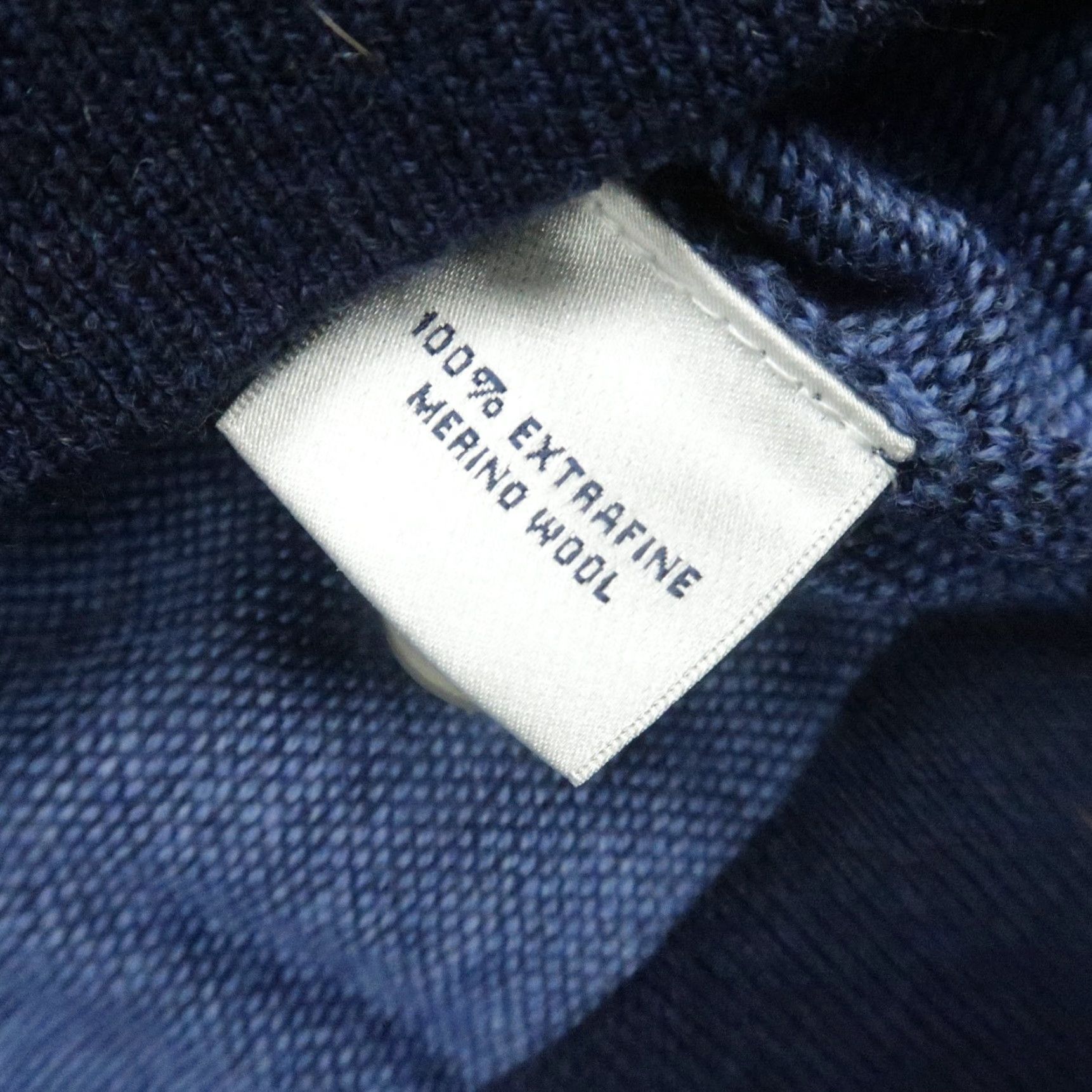 Peter Millar Peter Millar Sweater Mens XL Blue Wool Birdseye 1/4 Zip Pullover Carded Placket Regular Knit Mock Neck Crew neck? Size US XL / EU 56 / 4 - 4 Thumbnail