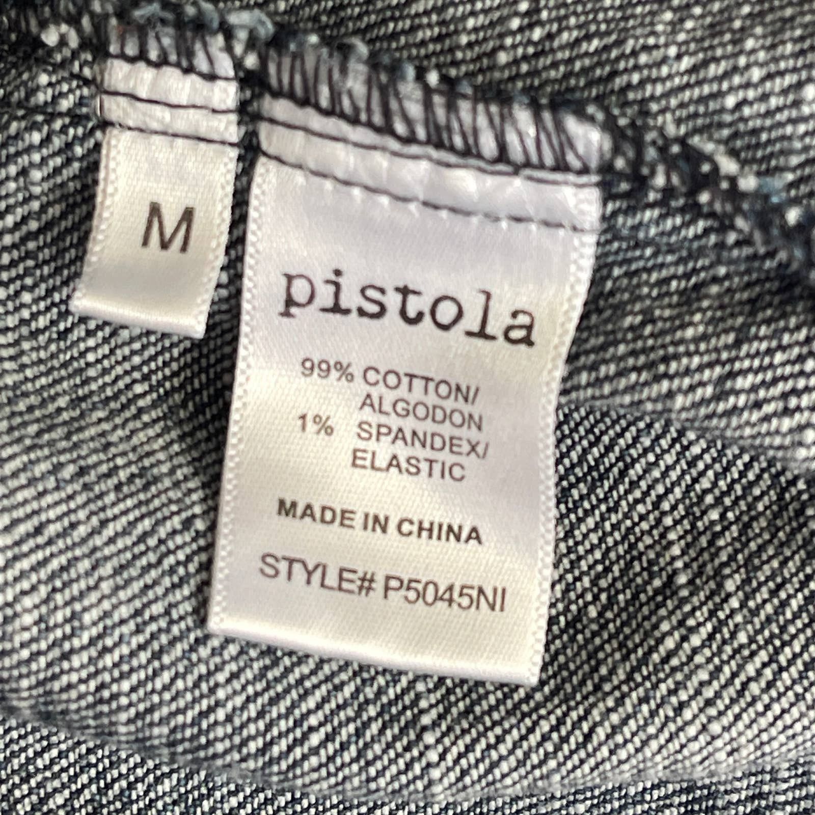 Pistola Pistola Emmen Cropped Dark Wash Denim Jacket Size Medium Size M / US 6-8 / IT 42-44 - 6 Thumbnail