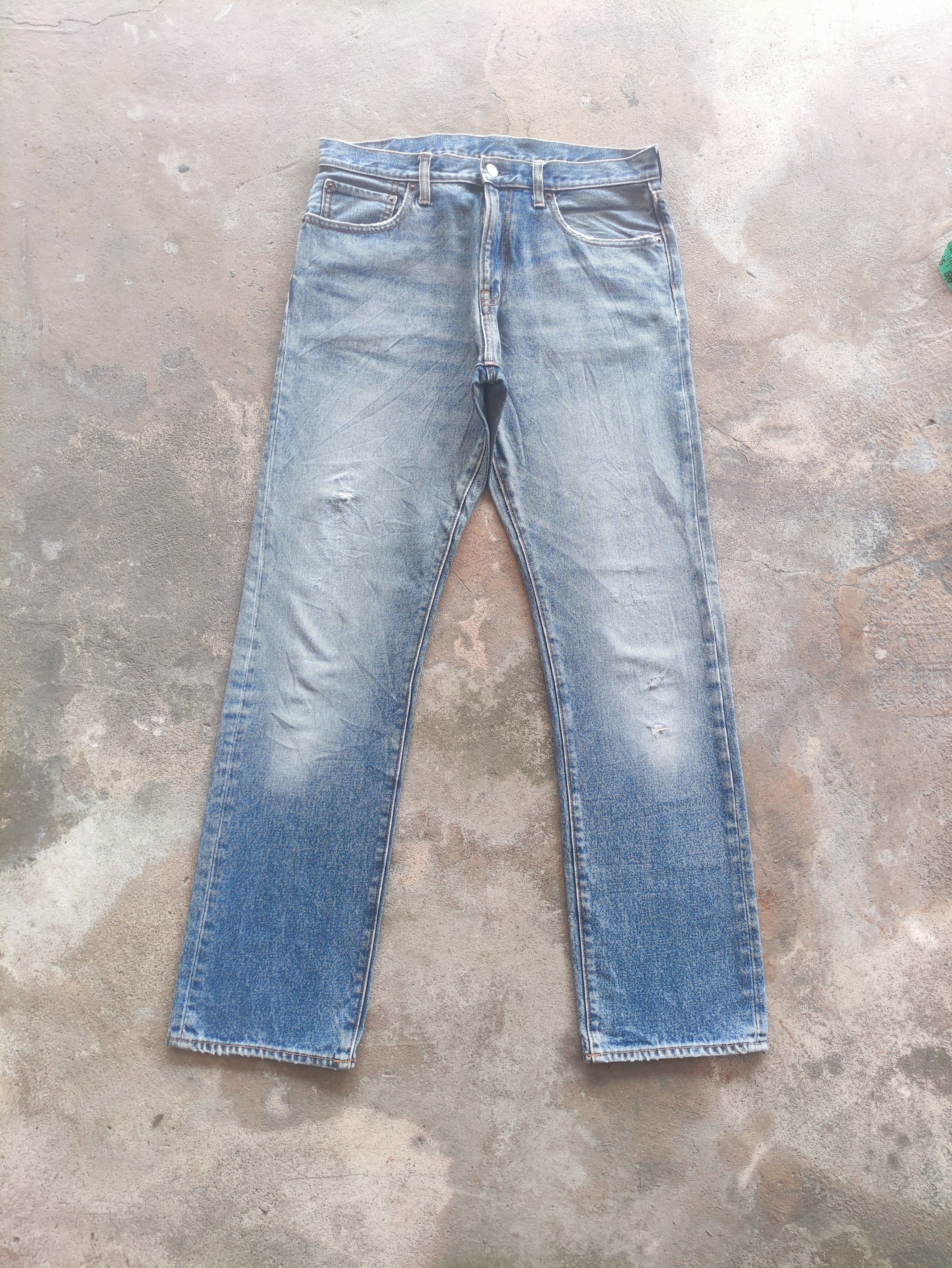 Japanese Brand × Jean W34💥 Vintage Japanese Distressed Denim Faded Pants Jeans Size US 34 / EU 50 - 2 Thumbnail