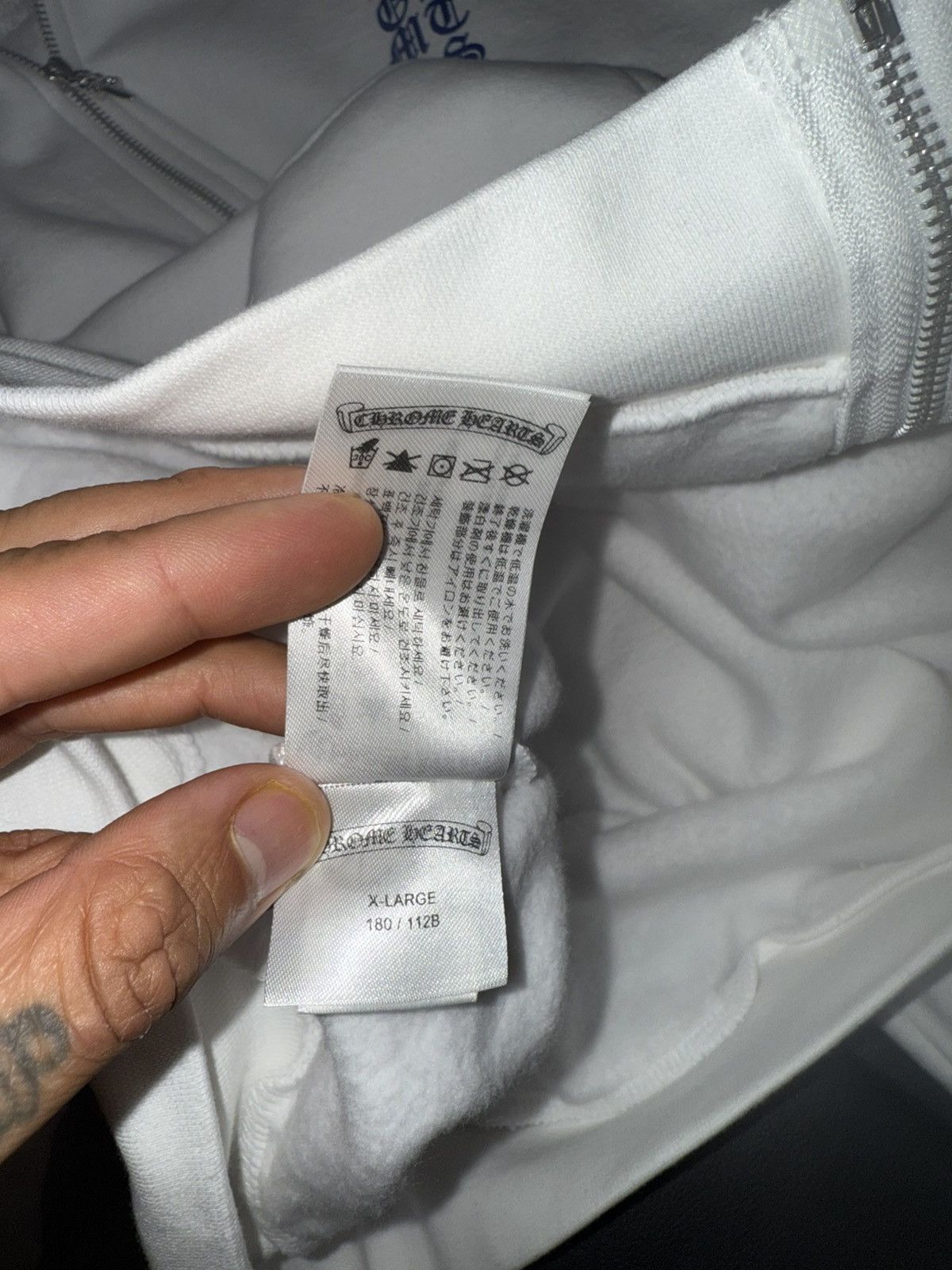 Chrome Hearts Chrome hearts logo zip up hoodie Size US XL / EU 56 / 4 - 7 Thumbnail