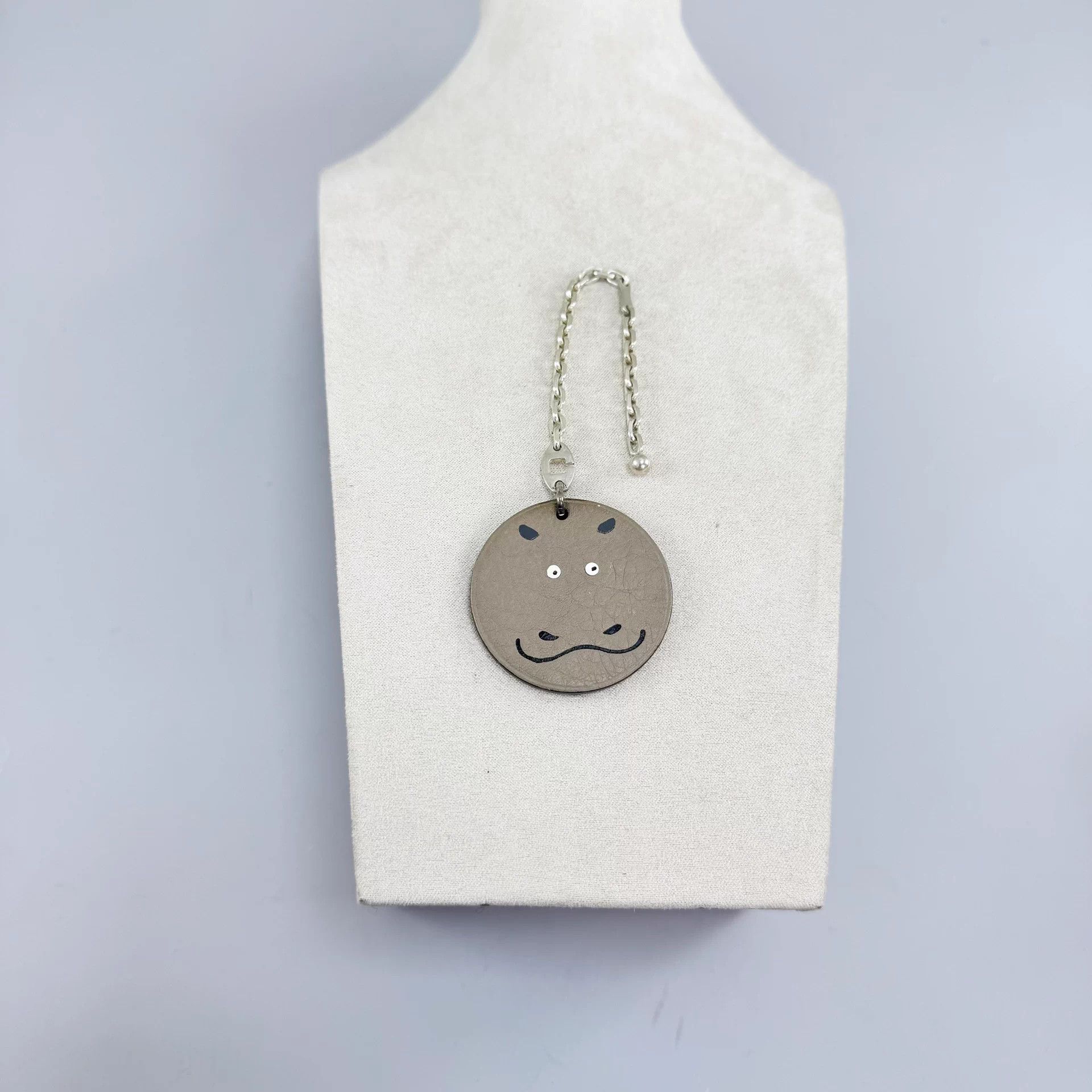 Hermes Hermes Hippo Silver Chain Bag Charm OS 98 New Size ONE SIZE - 1 Thumbnail