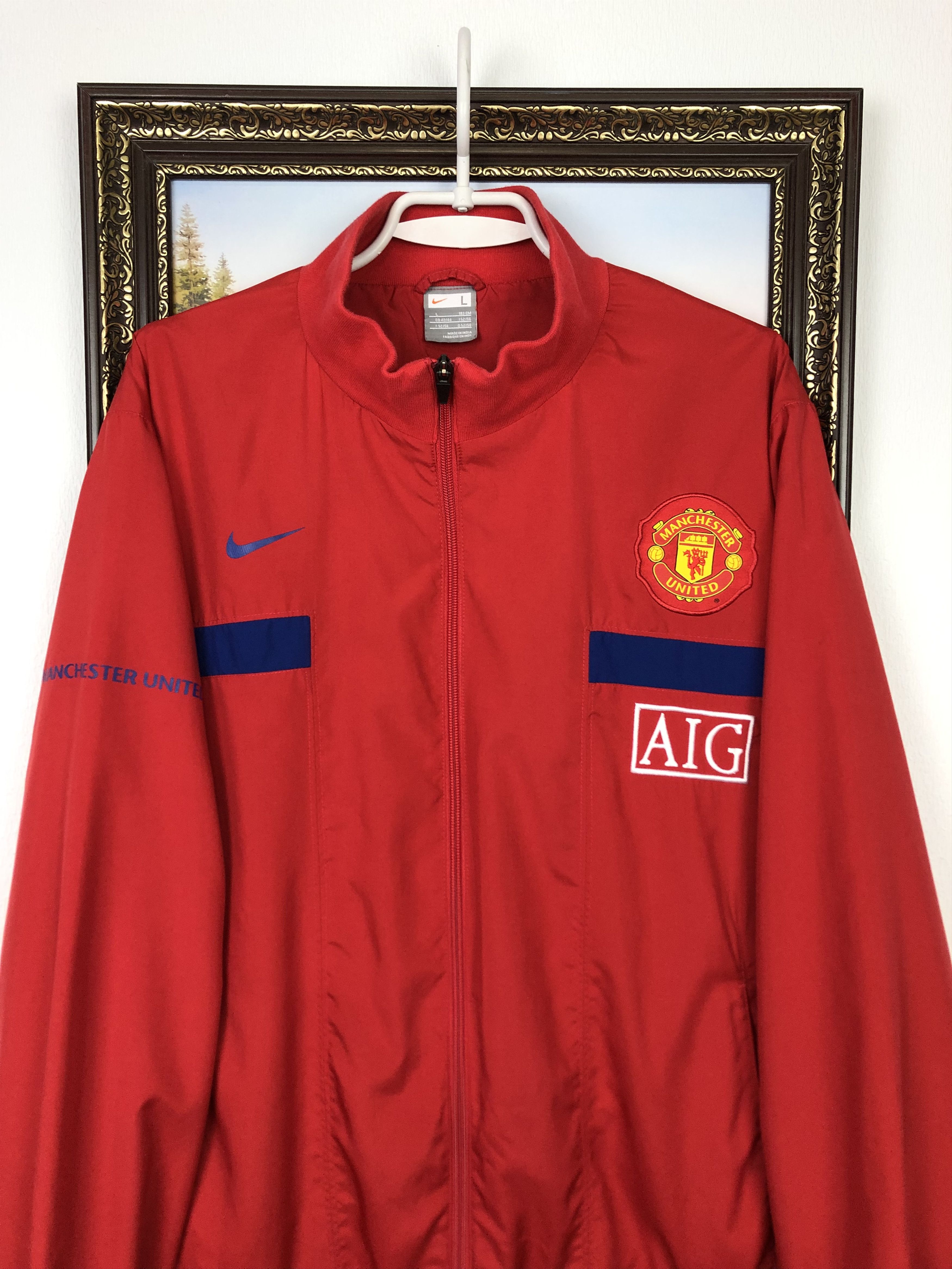 Nike Vintage Nike Manchester United Football Jacket AIG Size US L / EU 52-54 / 3 - 2 Thumbnail
