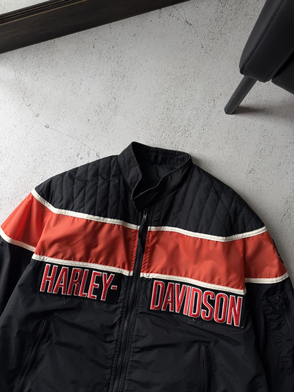 Harley Davidson Harley Davidson HD Vintage Made USA Motorcycles Logo Jacket Size US L / EU 52-54 / 3 - 6 Thumbnail