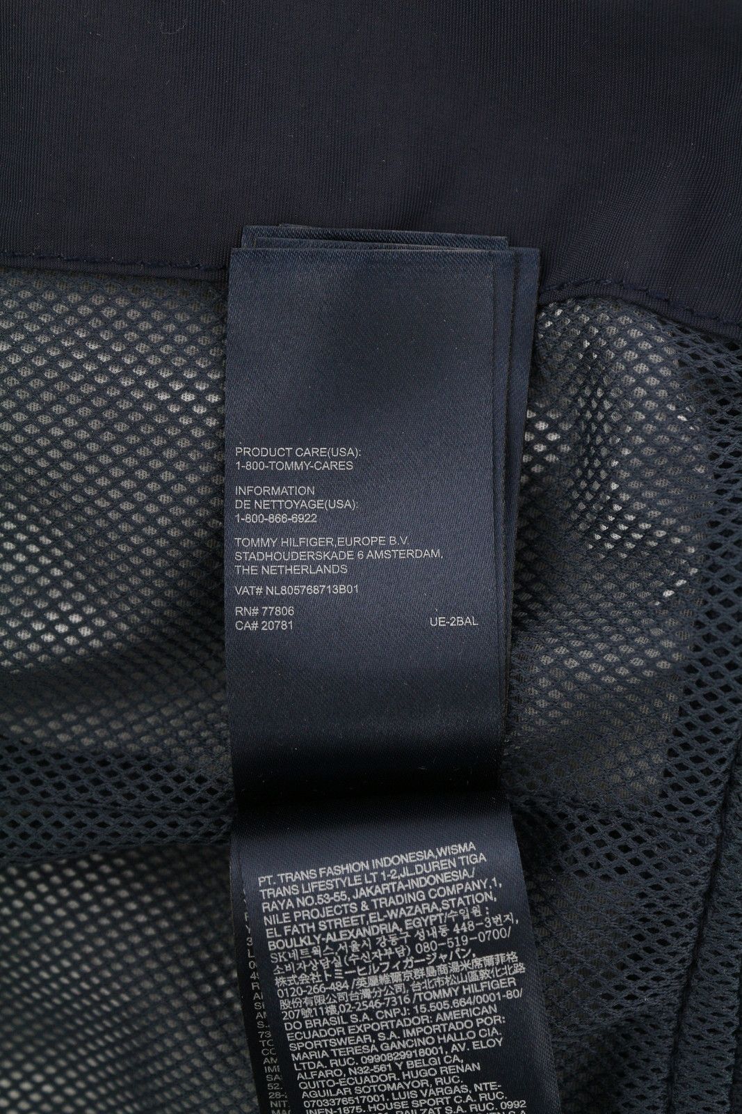 Tommy Hilfiger XL Dark Blue Full Zip High Neck Mesh Lined Jacket 83701 Size US XL / EU 56 / 4 - 12 Thumbnail