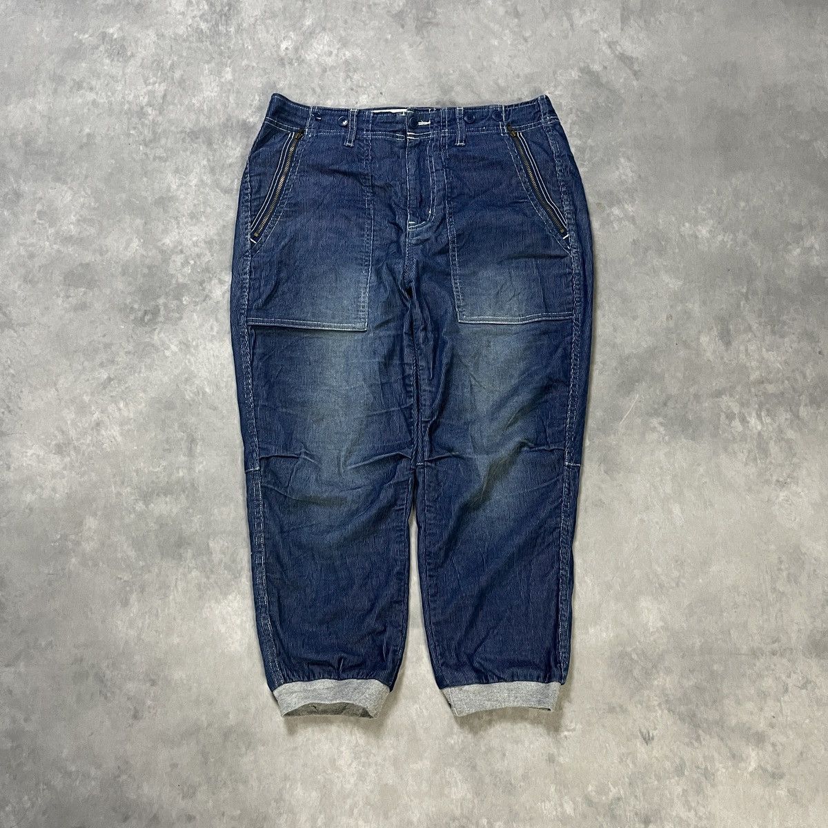 Ne-Net NÉ-NET CORDUROY CROPPED UTILITY PANTS JAPANESE DESIGNER Size US 30 / EU 46 - 1 Thumbnail