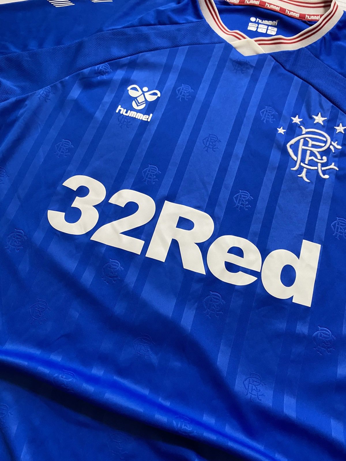 Hummel Hummel Rangers FC 2019/20 home soccer jersey y2k t shirt Size US M / EU 48-50 / 2 - 5 Thumbnail