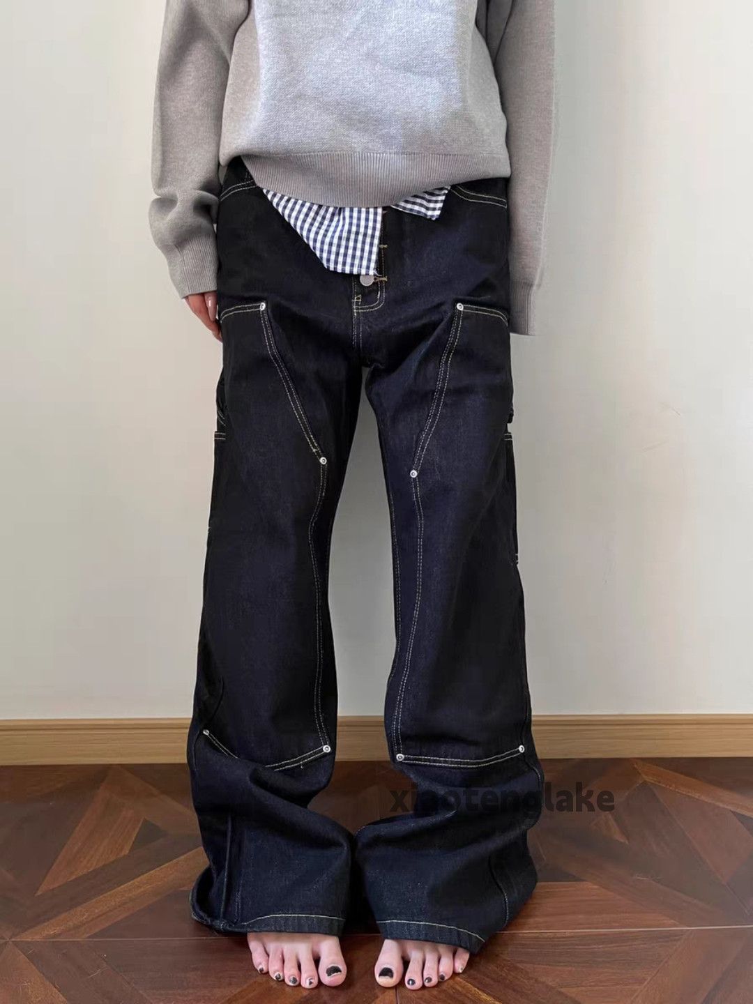 Jean xtl utility loose baggy carpenter cargo work jeans Size US 32 / EU 48 - 3 Thumbnail