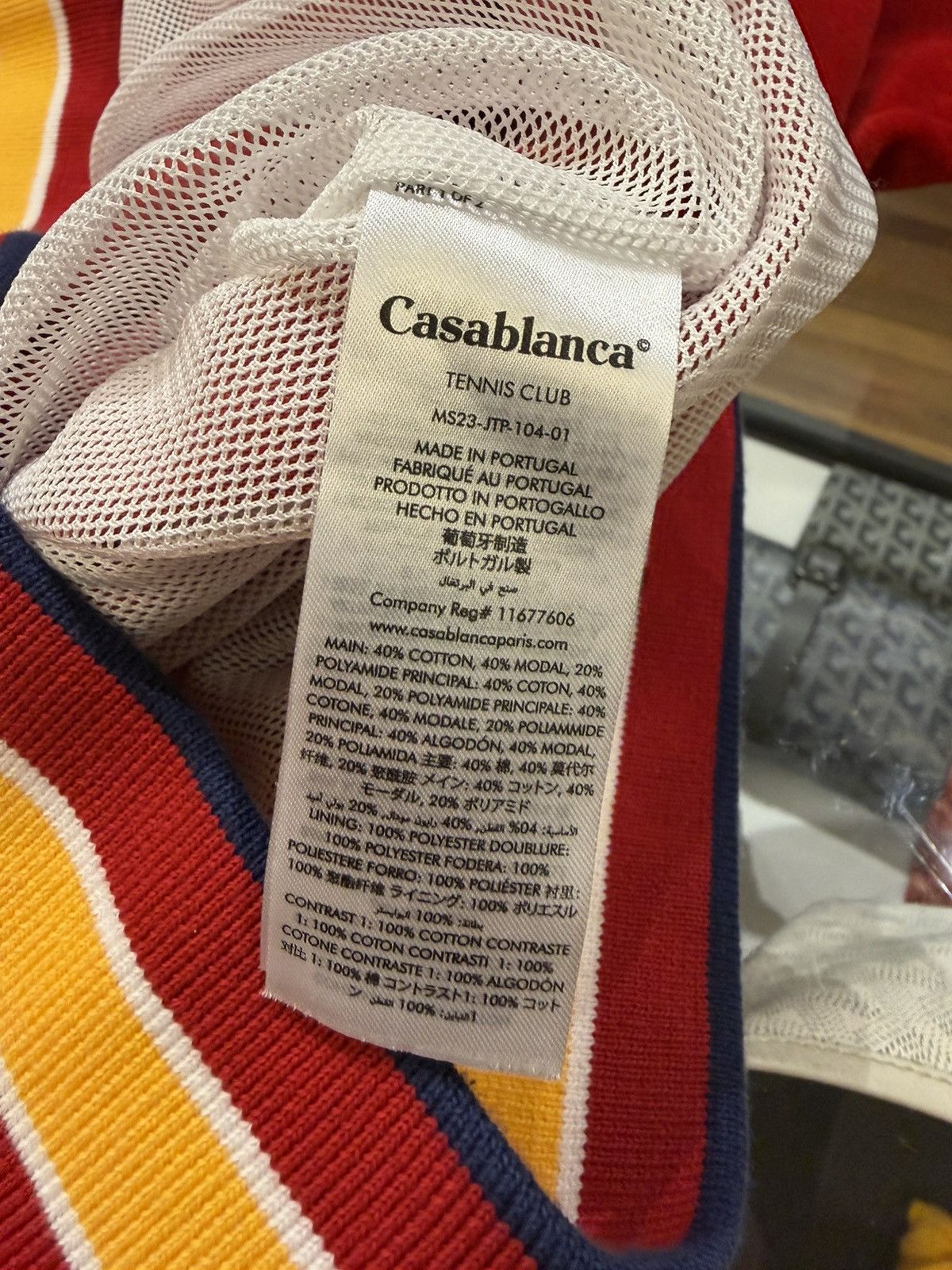 Casablanca Casablanca Laurel Stripe Velour Track Jacket Size US L / EU 52-54 / 3 - 4 Thumbnail