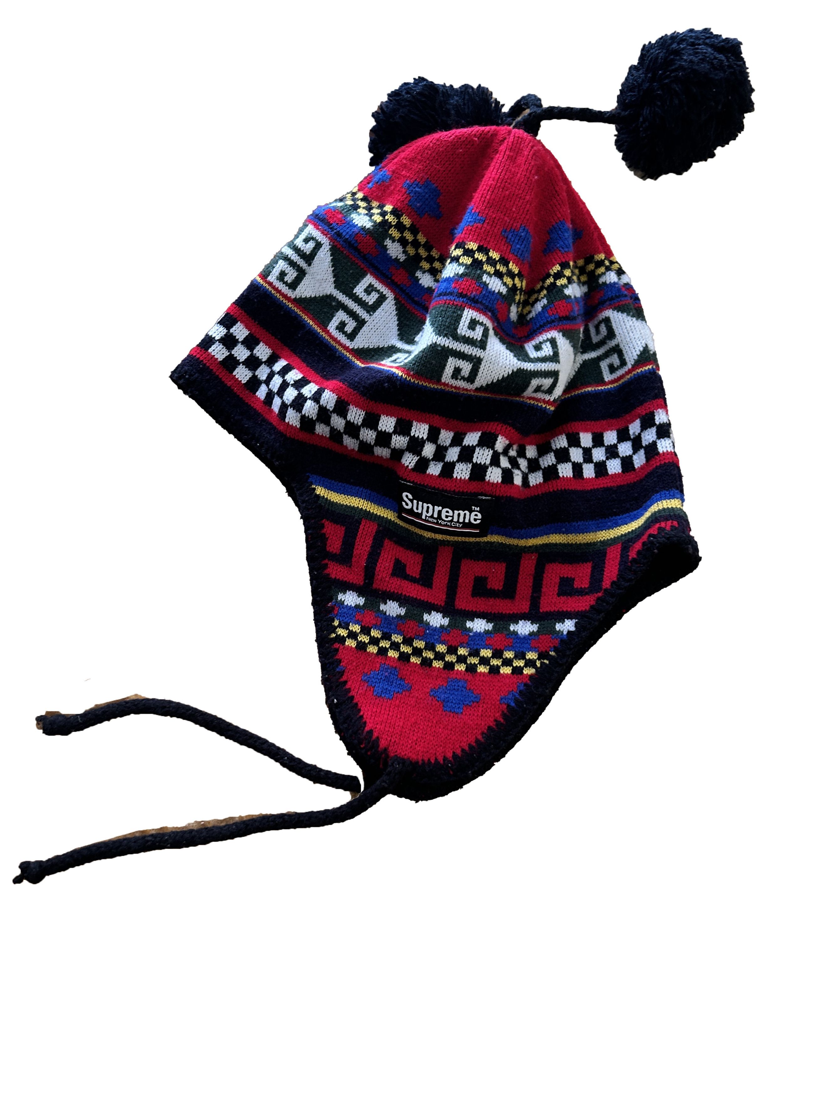 Supreme supreme earflap peruvian chullo hat pom pom Size ONE SIZE - 2 Thumbnail