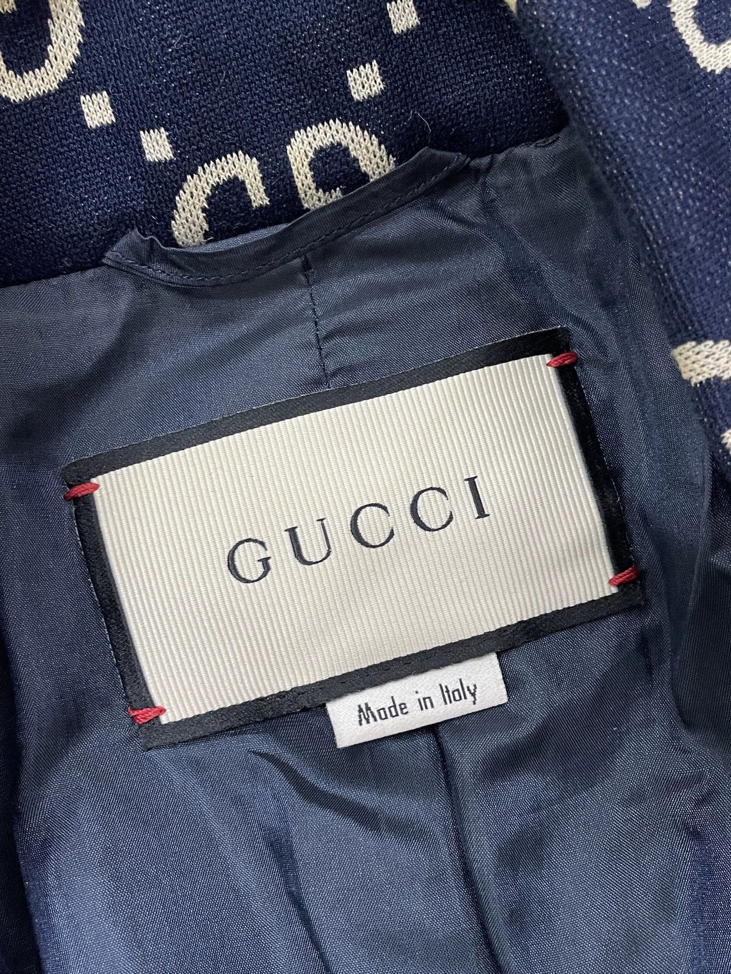 Gucci Gucci Blue Full GG Logo Blazer Size 38 Size XS / US 0-2 / IT 36-38 - 4 Thumbnail