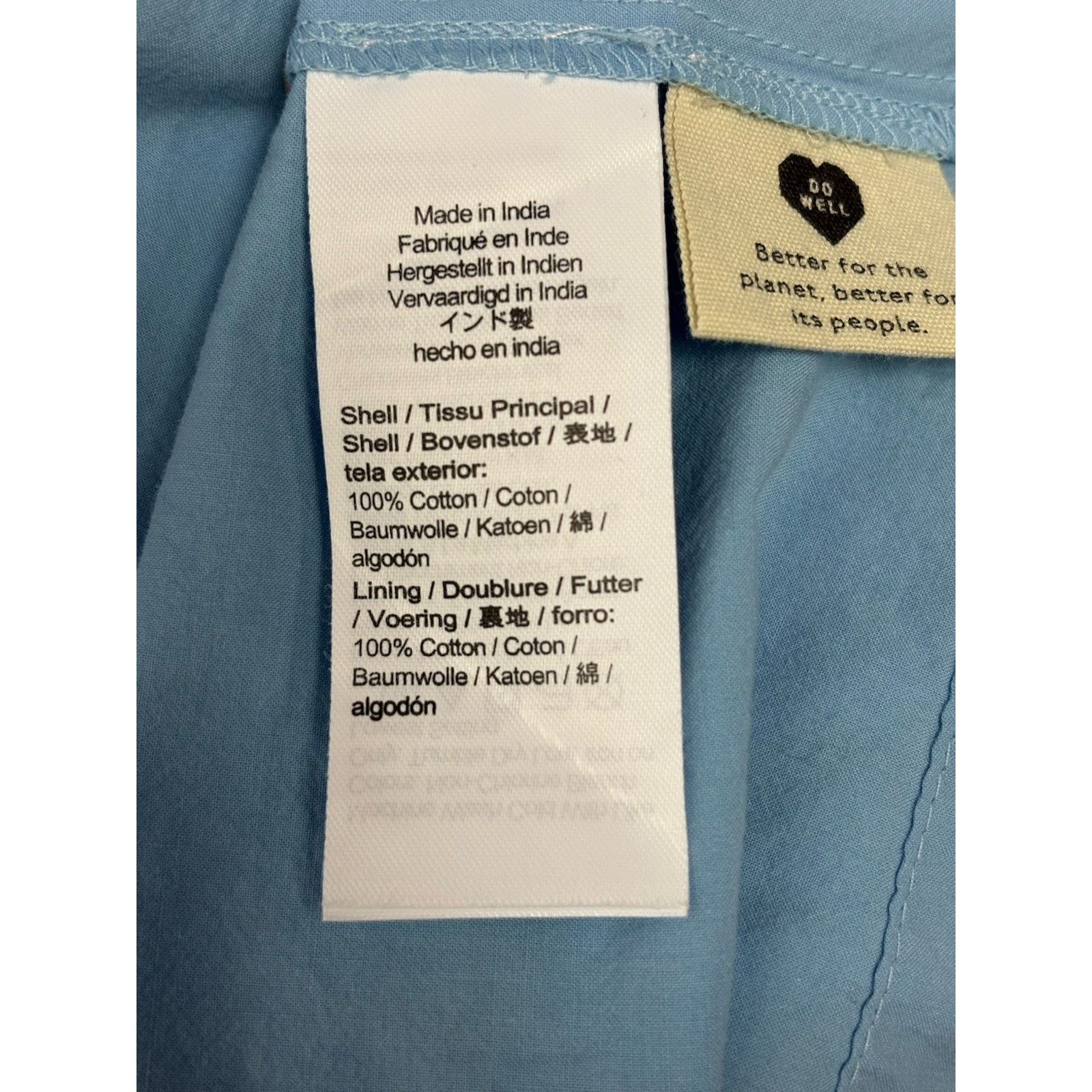 Madewell Madewell Blue Empire Waist Midi Dress Cutout Back Size 4 Size S / US 4 / IT 40 - 5 Thumbnail