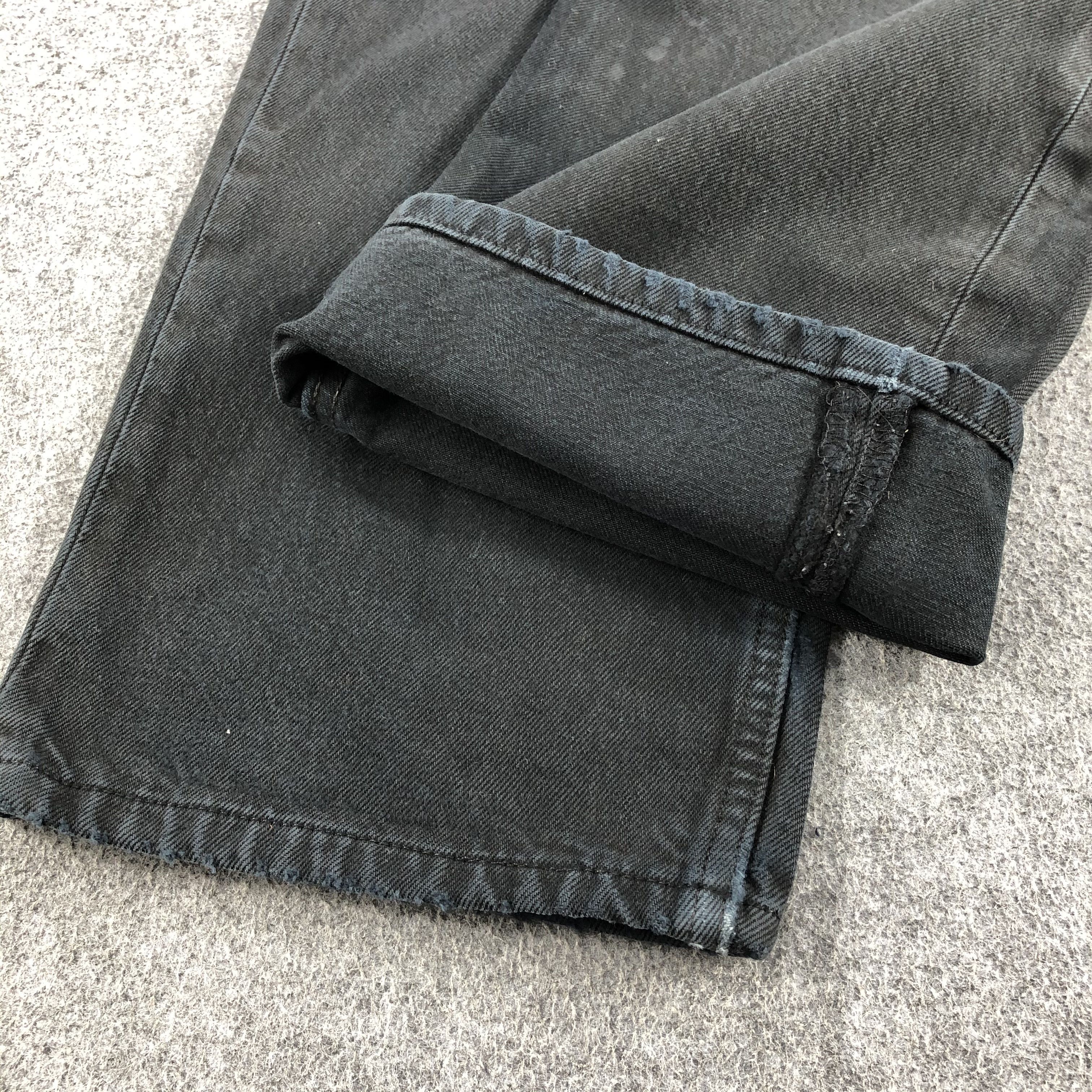 Levi's 90s Vintage Ripped Levis 501 Earth Tone Jeans-J1646 Size US 37 - 6 Thumbnail