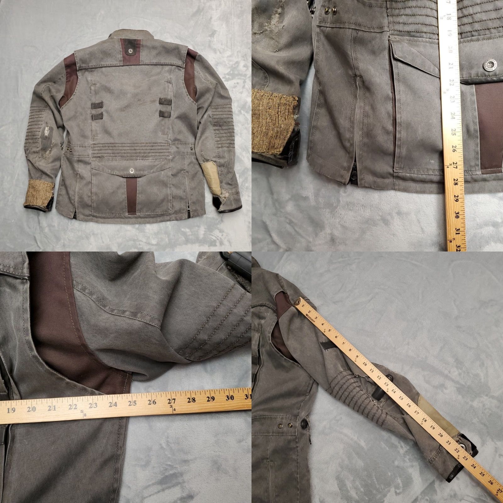 Speedo Speed Strength Jacket Mens Medium Quilted Padded Moto Fame Fortune Distressed Size US M / EU 48-50 / 2 - 9 Thumbnail