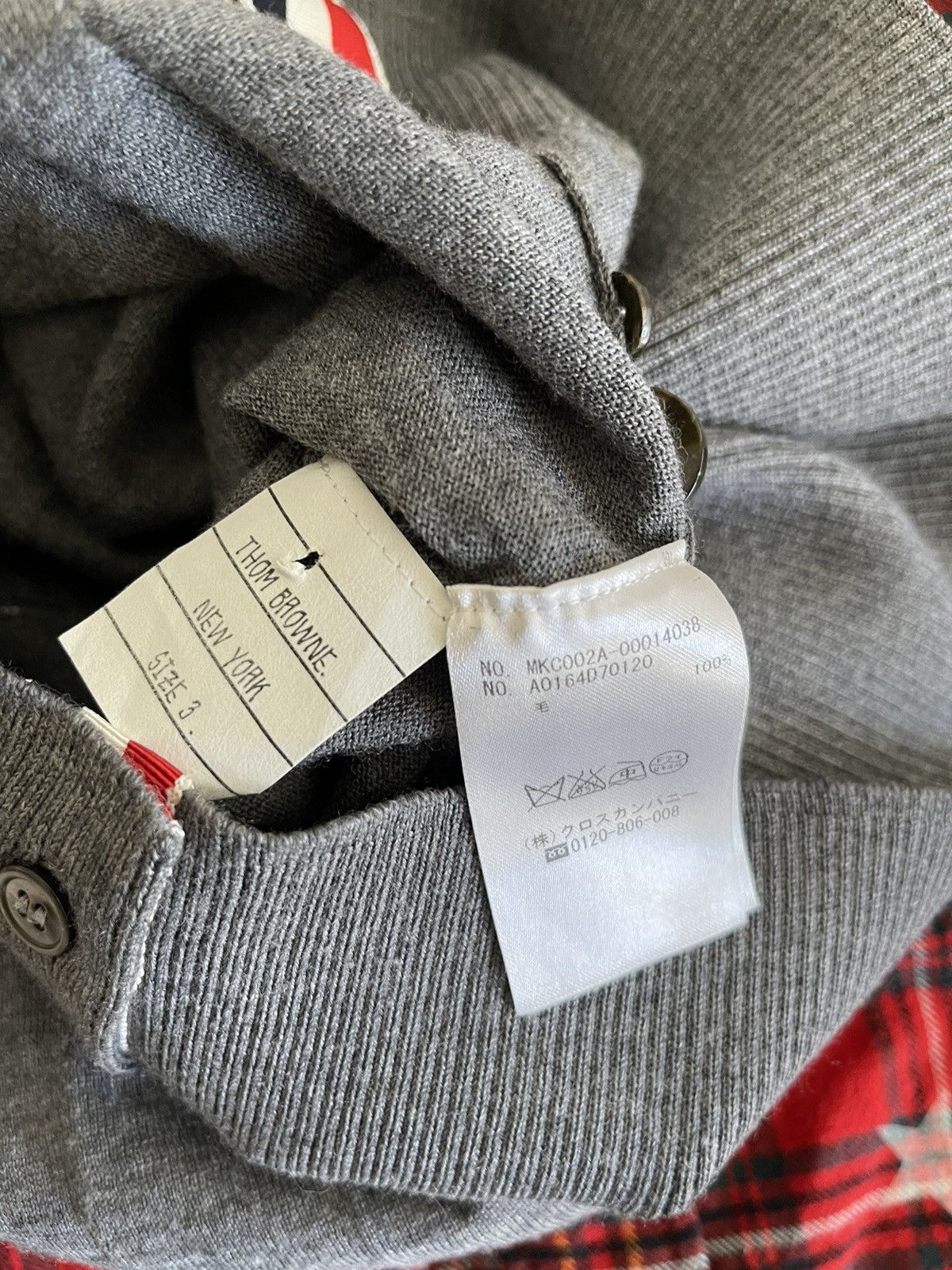 Thom Browne Thom Browne Dark Grey Wool Cardigan Size US M / EU 48-50 / 2 - 4 Thumbnail