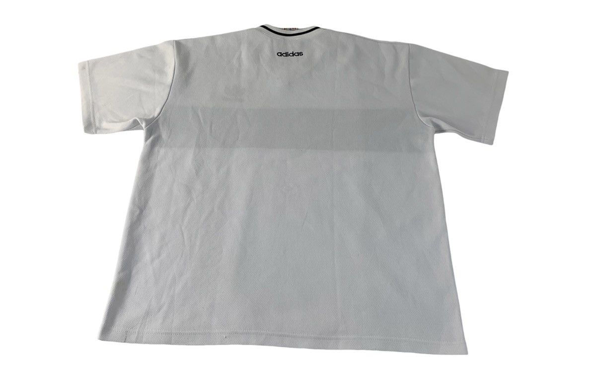 Adidas 90s Adidas Trifoil Trikot Striped Chest V Neck Printed Tee Size US XL / EU 56 / 4 - 2 Thumbnail