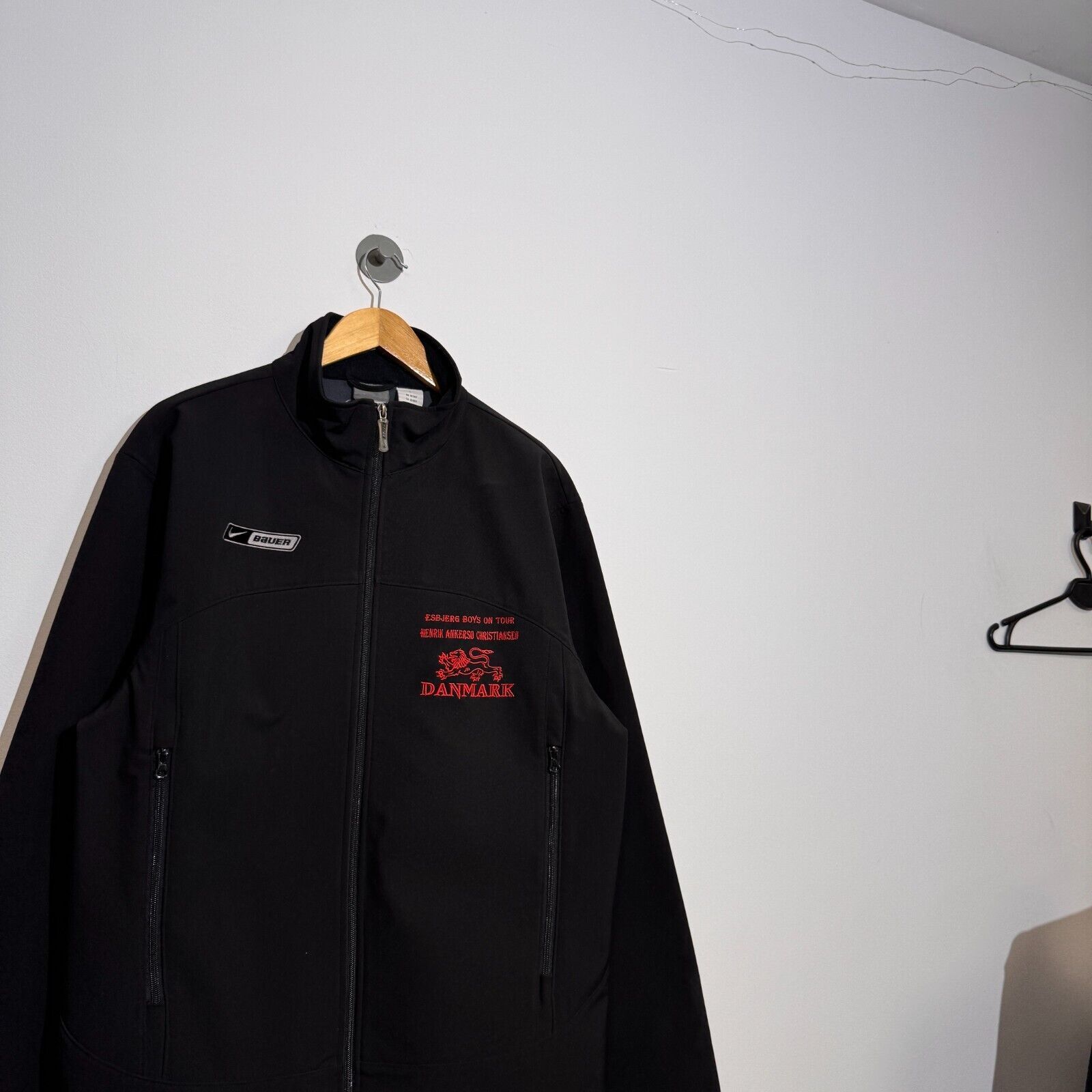 Nike × Vintage Nike Unisex Black Polyester Tracksuit Jacket Size L Thermal Size US L / EU 52-54 / 3 - 3 Thumbnail