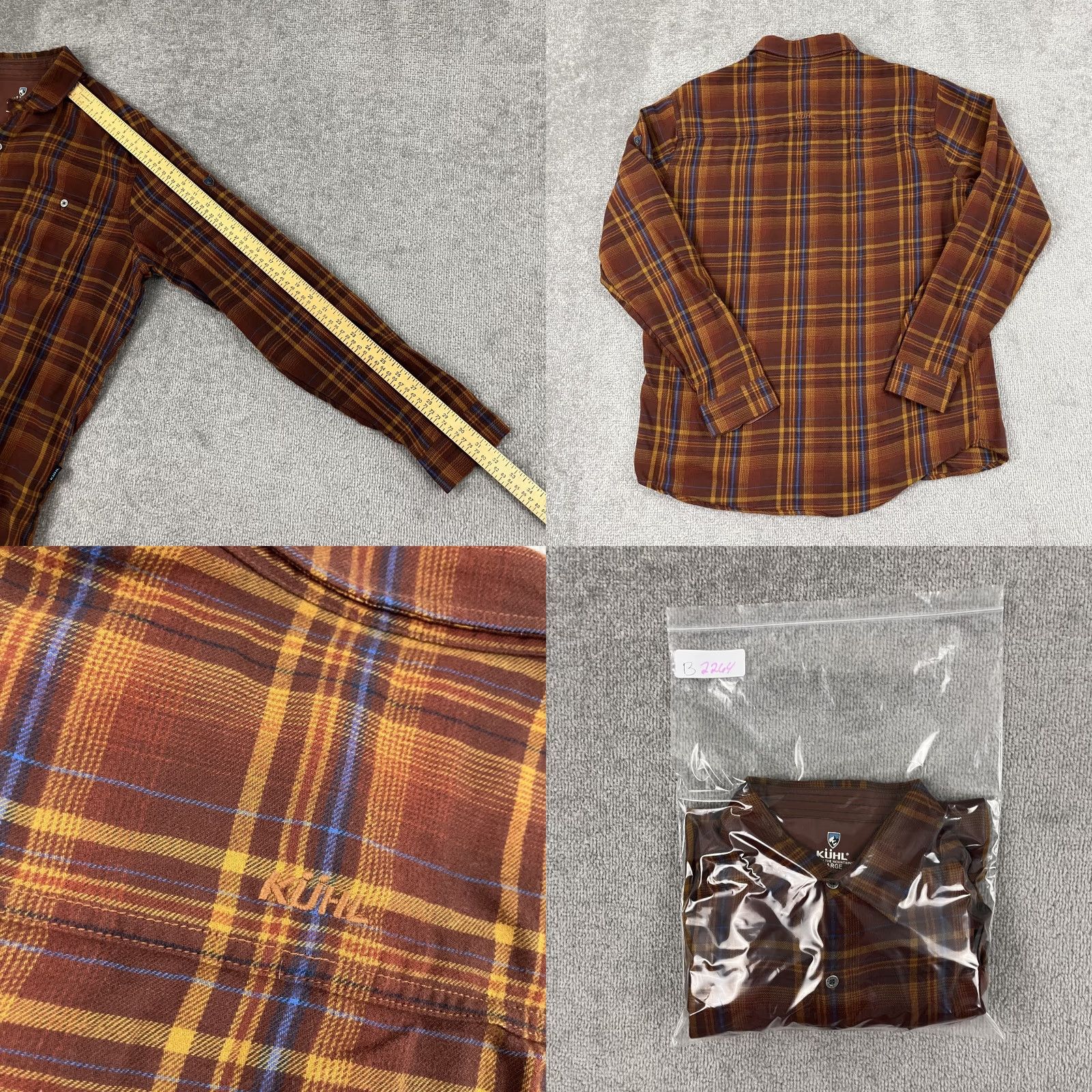 Vintage VINTAGE Kuhl Men’s Flannel Shirt Large Brown Plaid Outdoor Hiking Camping Casual Size US L / EU 52-54 / 3 - 8 Thumbnail