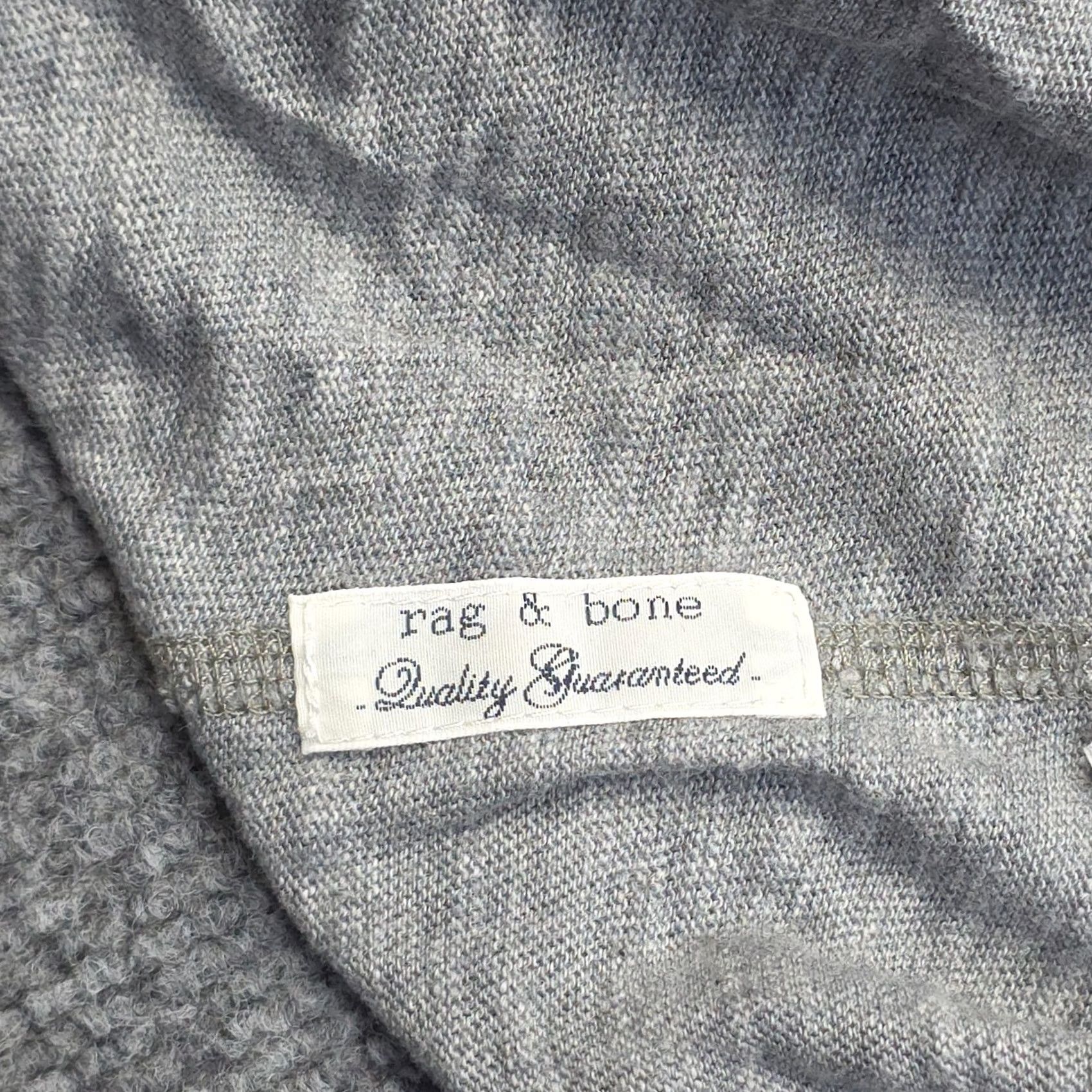 Rag & Bone Rag & Bone Henley Shirt Mens XL Gray Slub Pima Short Sleeve Harbor Grey Size US XL / EU 56 / 4 - 6 Thumbnail