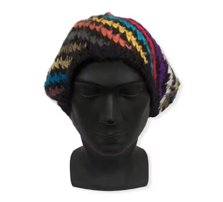 image of Beams Plus x Hats Beamsboy Knit Multicolour Beanie Hat, Men's
