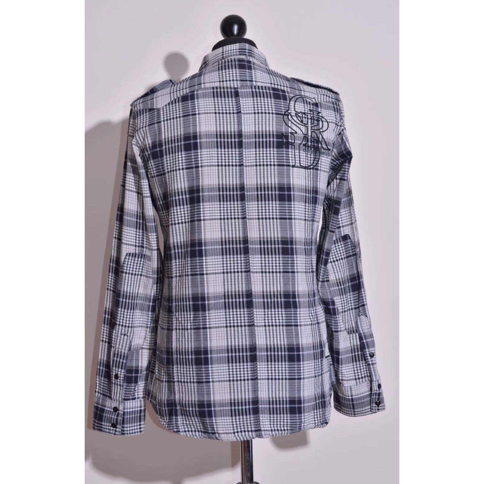 G-Star G-Star Men's Check Long Sleeve Counter Shirt Zip/Snap Size L Size US L / EU 52-54 / 3 - 6 Thumbnail