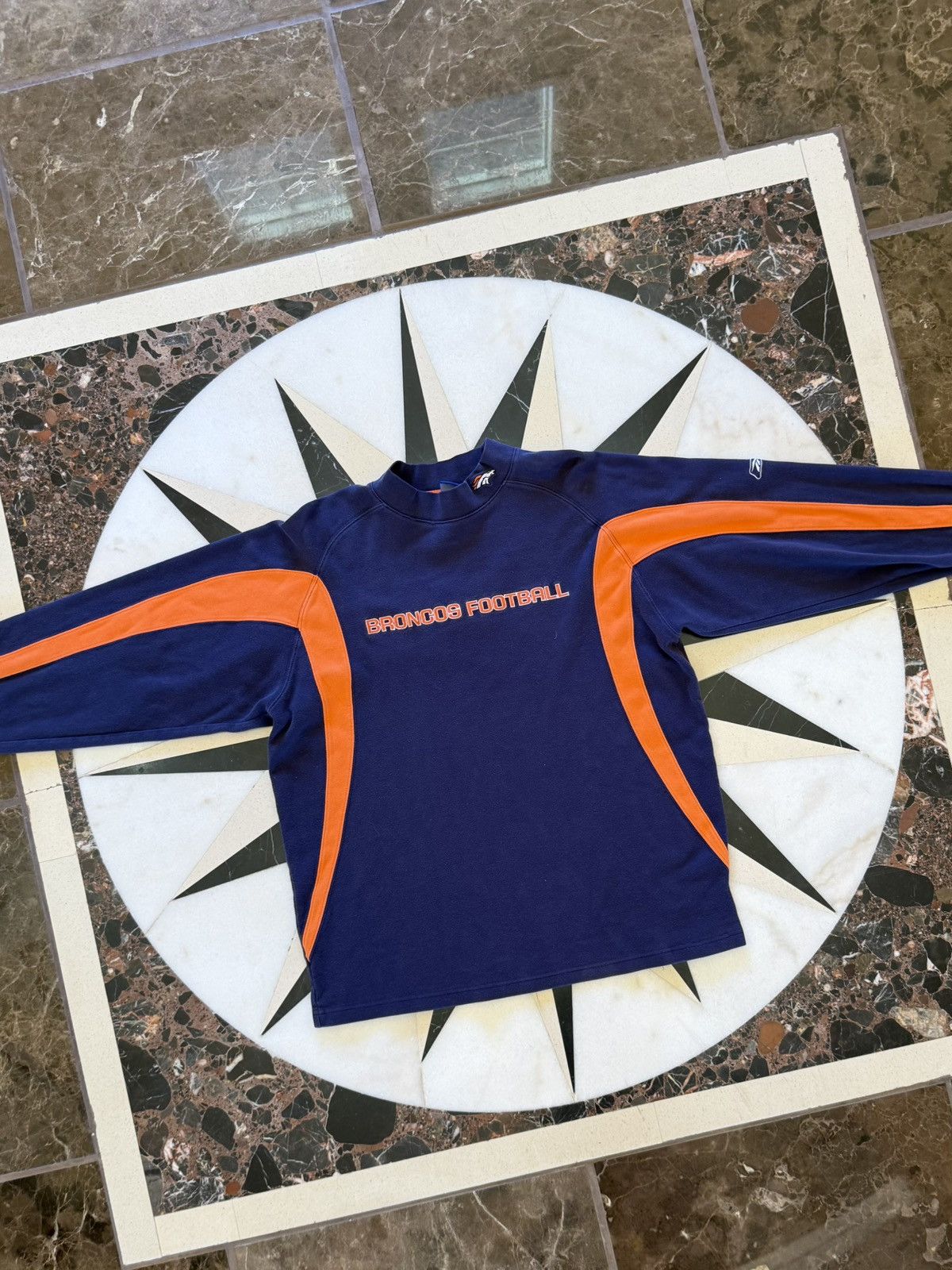 Reebok Vintage Reebok NFL Denver Broncos Mock Neck Fleece Large Size US L / EU 52-54 / 3 - 2 Thumbnail