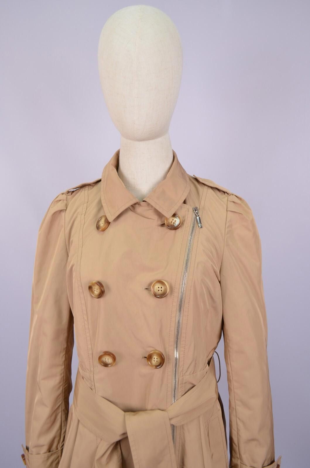 Moncler Womens Moncler Elysee Double Breasted Trench Coat Sz 3/M Size M / US 6-8 / IT 42-44 - 3 Thumbnail