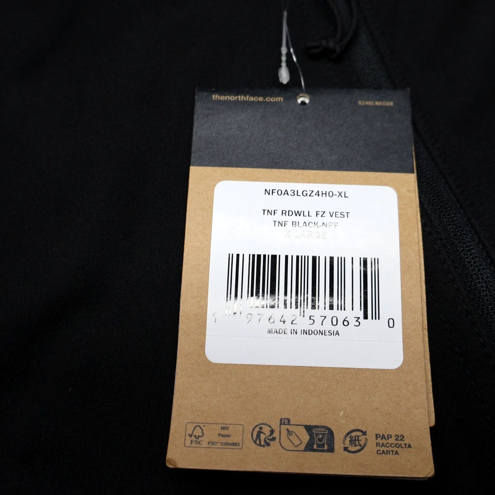 The North Face VINTAGE North Face Vest Mens XL Black Ridgewall Softshell Windwall Full Zip LOGO NEW Size US XL / EU 56 / 4 - 2 Thumbnail