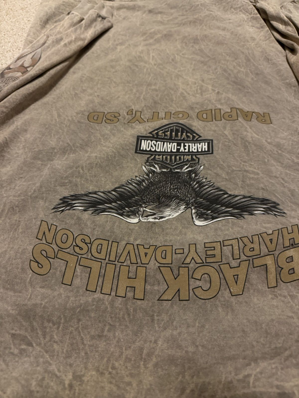 Harley Davidson SUPER FADED VINTAGE HARLEY TEE Size US XXL / EU 58 / 5 - 7 Thumbnail