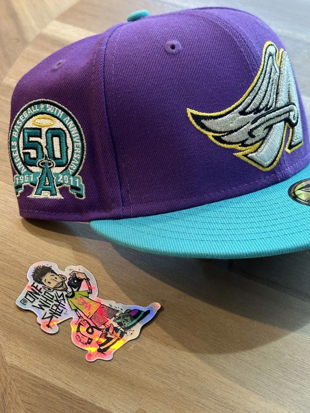 New Era Anaheim Angels Mighty Ducks Fitted Hat Size 7 1/8 Size ONE SIZE - 2 Thumbnail