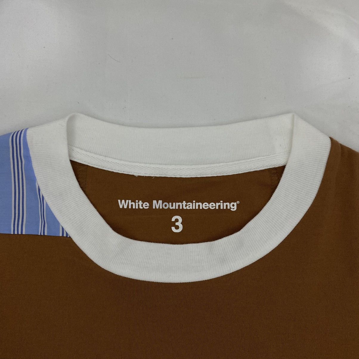 White Mountaineering White Mountaineering Striped Contrast Tee Size US L / EU 52-54 / 3 - 5 Thumbnail