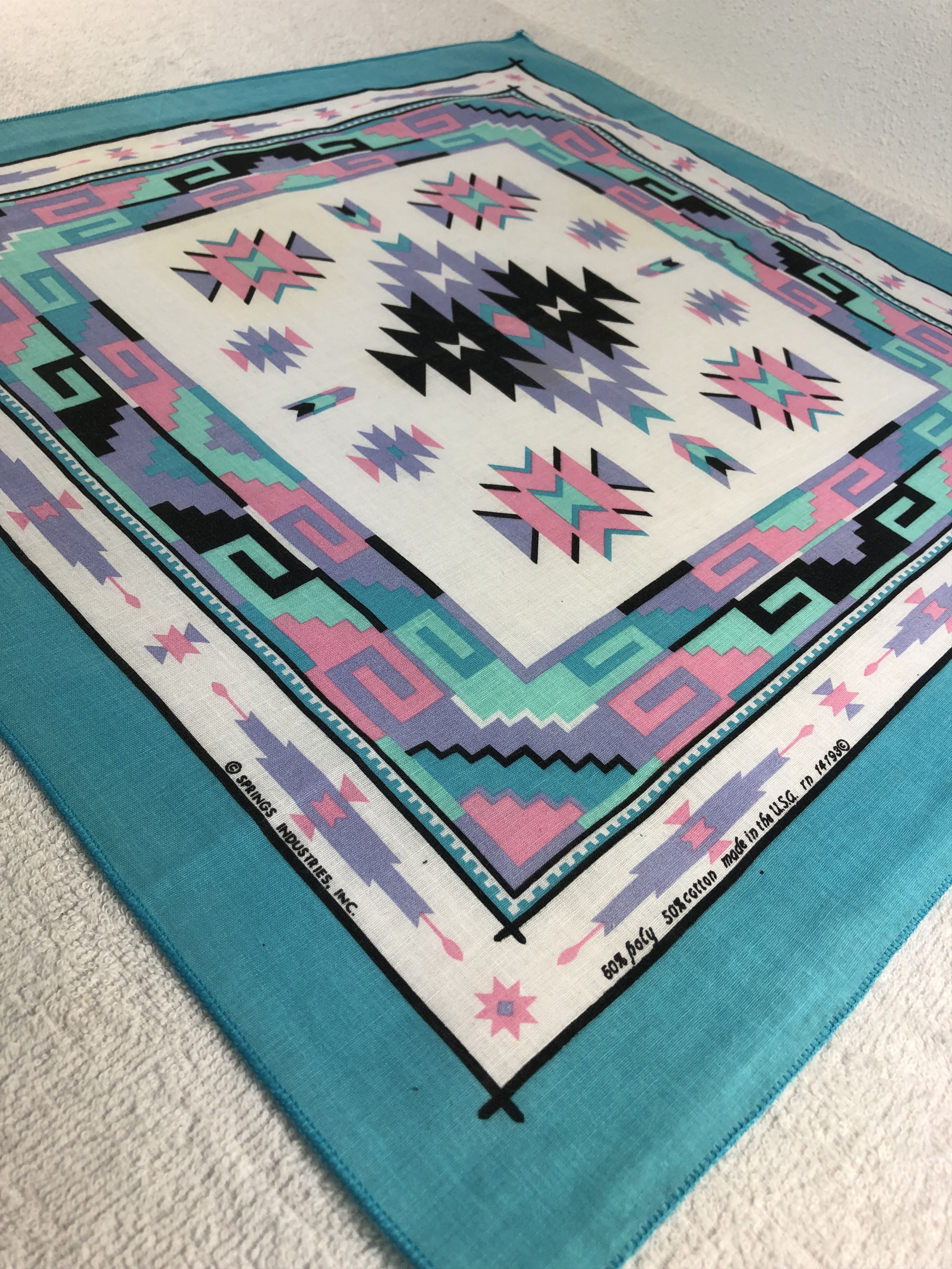 Vintage Paislee Handkerchief / Bandana / Neckerchief C291 Size ONE SIZE - 4 Thumbnail
