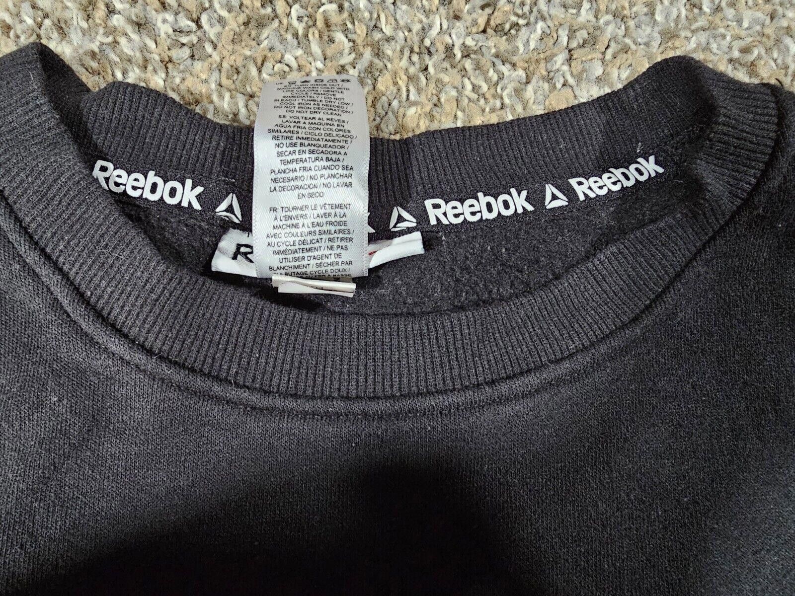Reebok Reebok Sweater MEDIUM Crewneck Long Sleeve Spellout Black Size US M / EU 48-50 / 2 - 3 Thumbnail