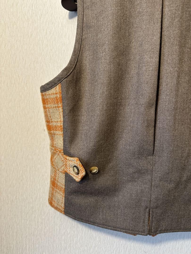 Dries Van Noten DRIES VAN NOTEN 1990s Wool Checkered Vest Size US L / EU 52-54 / 3 - 6 Thumbnail