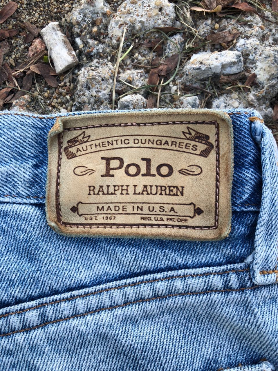 Polo Ralph Lauren × Ralph Lauren Vintage Polo by Ralph Lauren Bleached Denim Jeans Size US 33 - 3 Thumbnail
